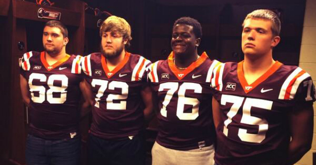 The "Fab 4" on the offensive line could be the future of Tech's offense.