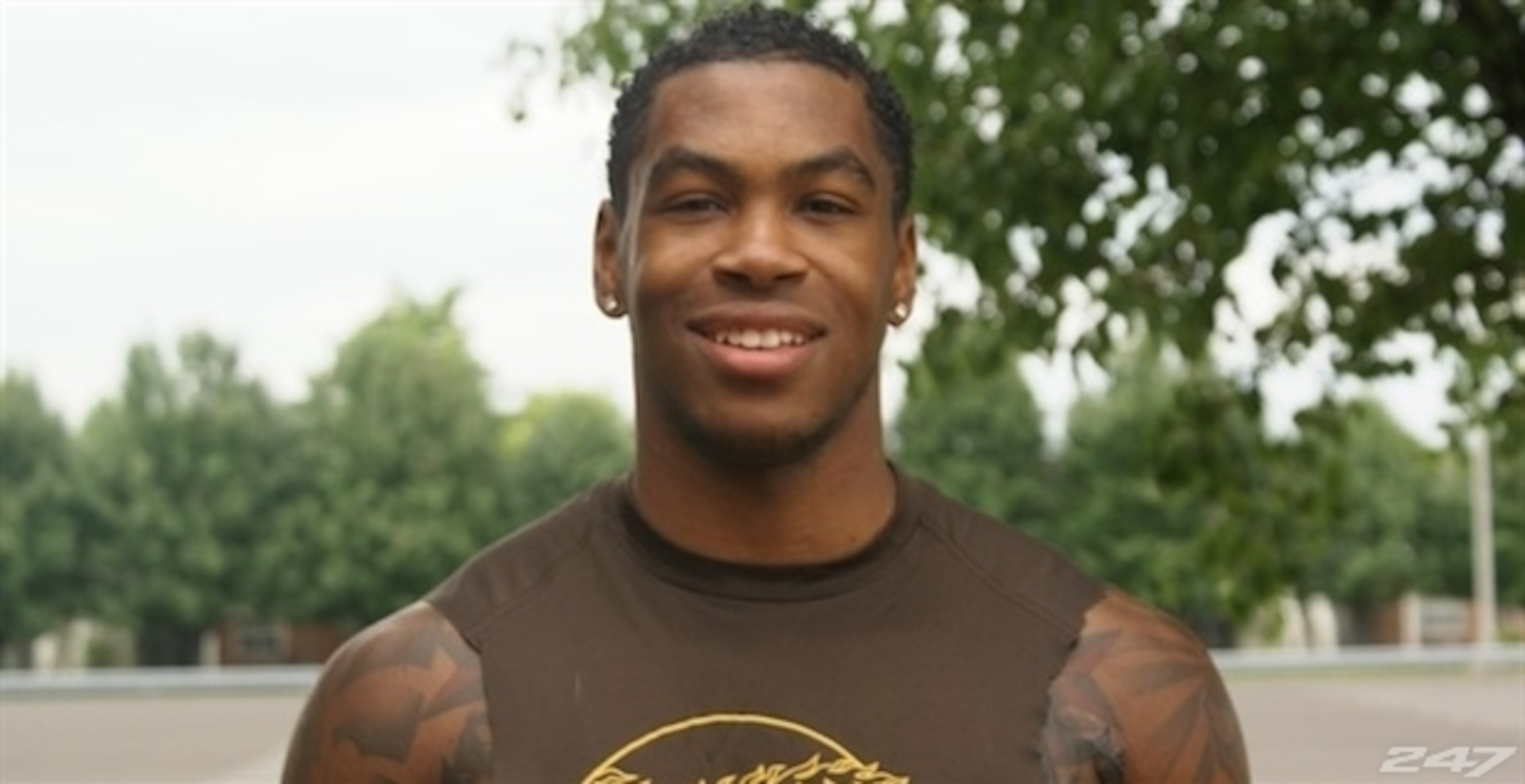 Justin Brent could break into the rotation at receiver this season.