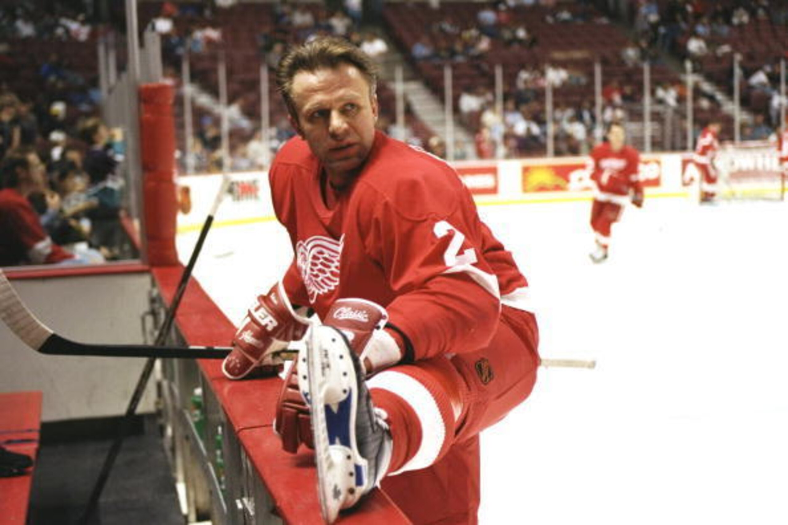 Slava Fetisov, pictured here with the Red Wings in 1996.