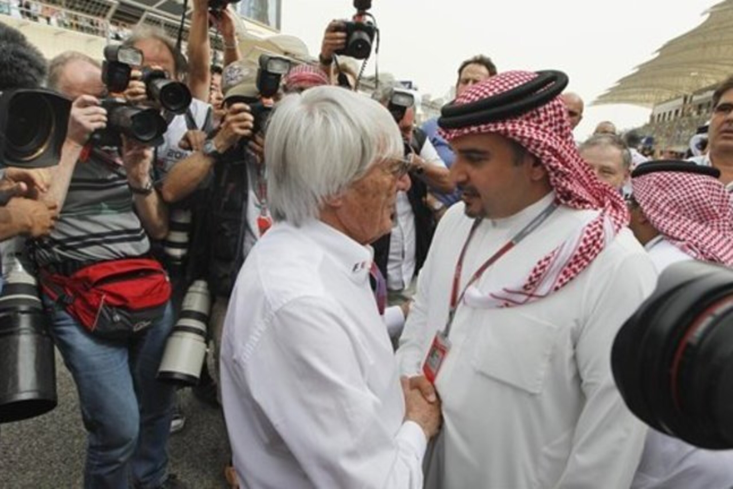 Ecclestone at the 2012 Bahrain Grand Prix. Ecclestone at the 2012 Bahrain Grand Prix.