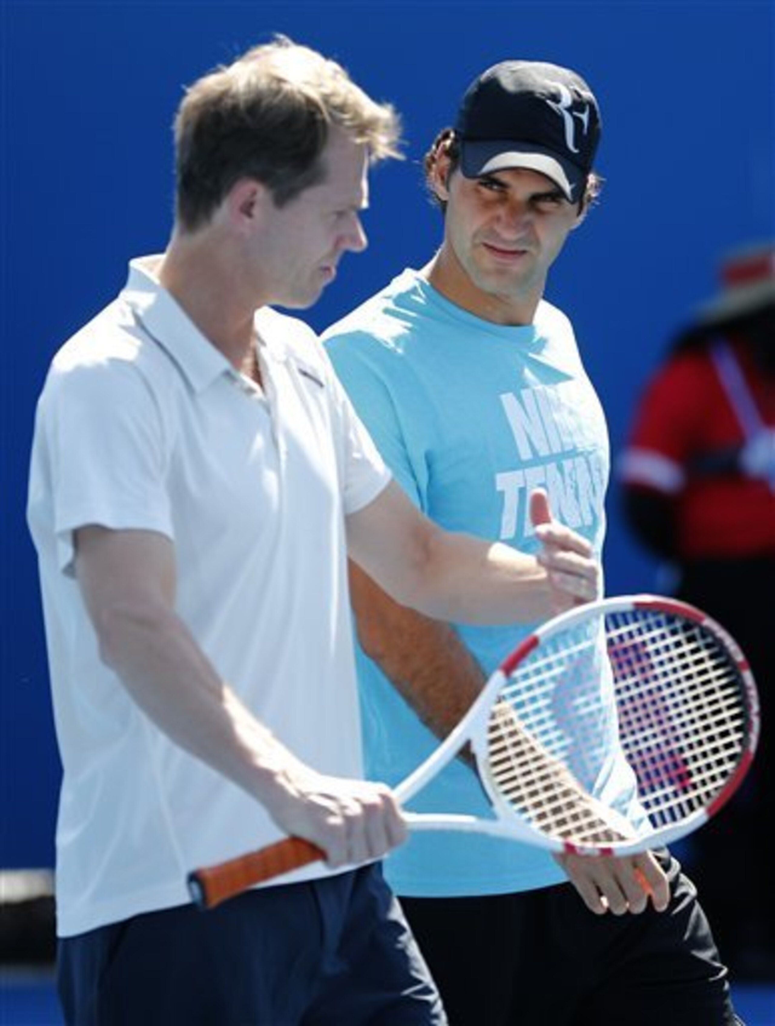 Roger Federer looks to Stefan Edberg for guidance in 2014.