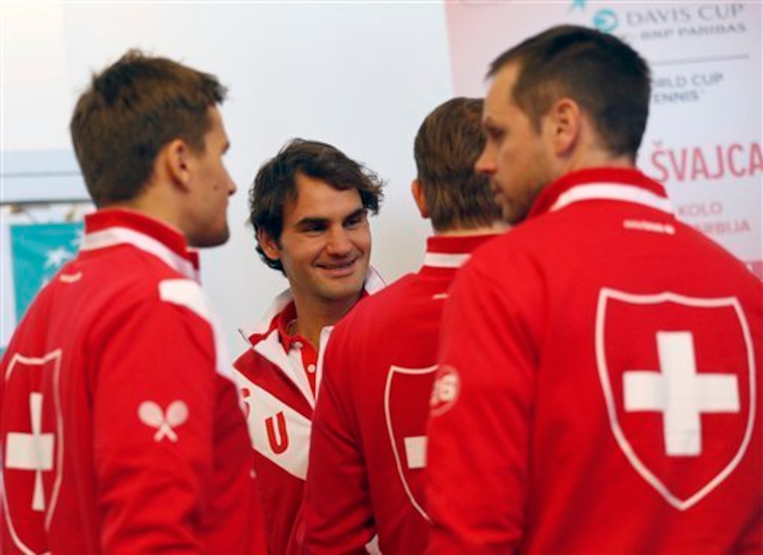 The Swiss Davis Cup team will enjoy Roger Federer's company this year.