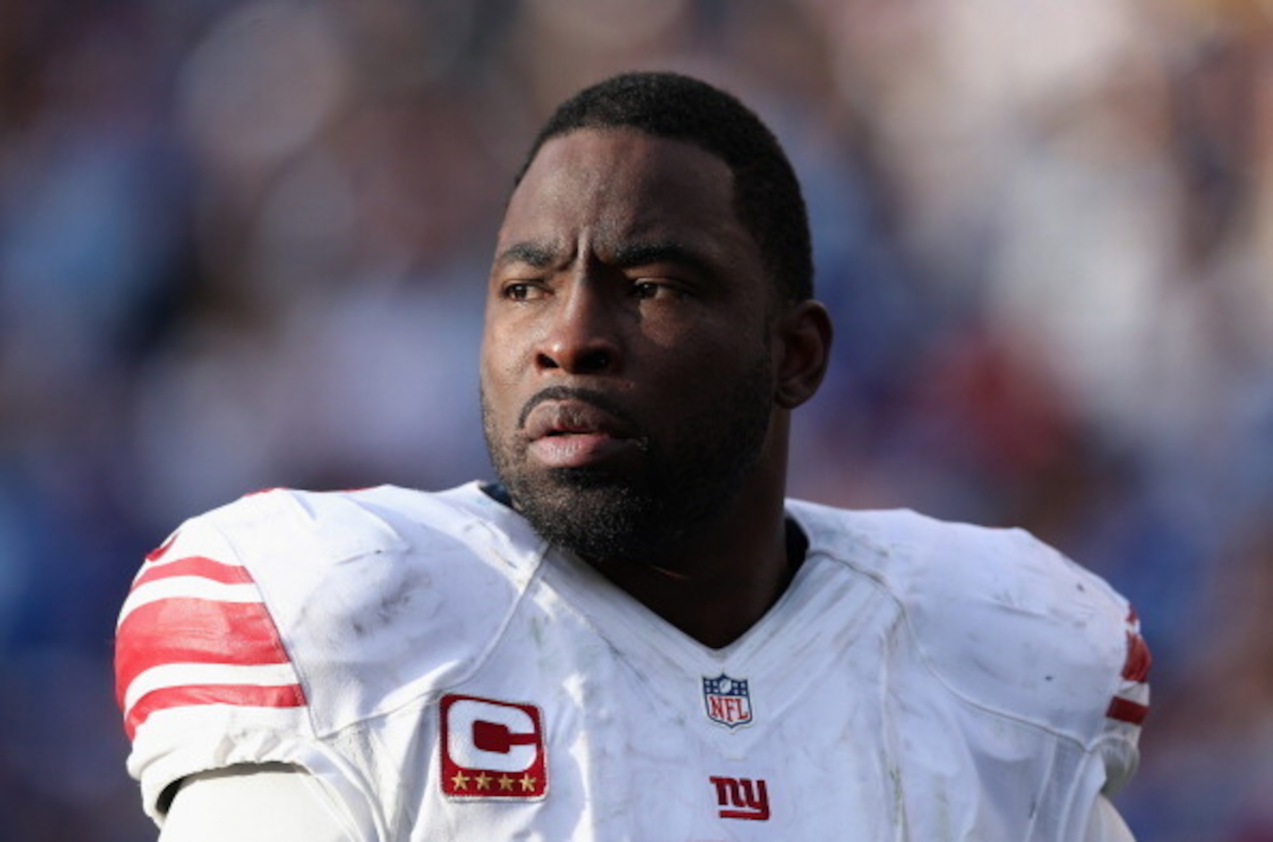 DE Justin Tuck's fate is up in the air.