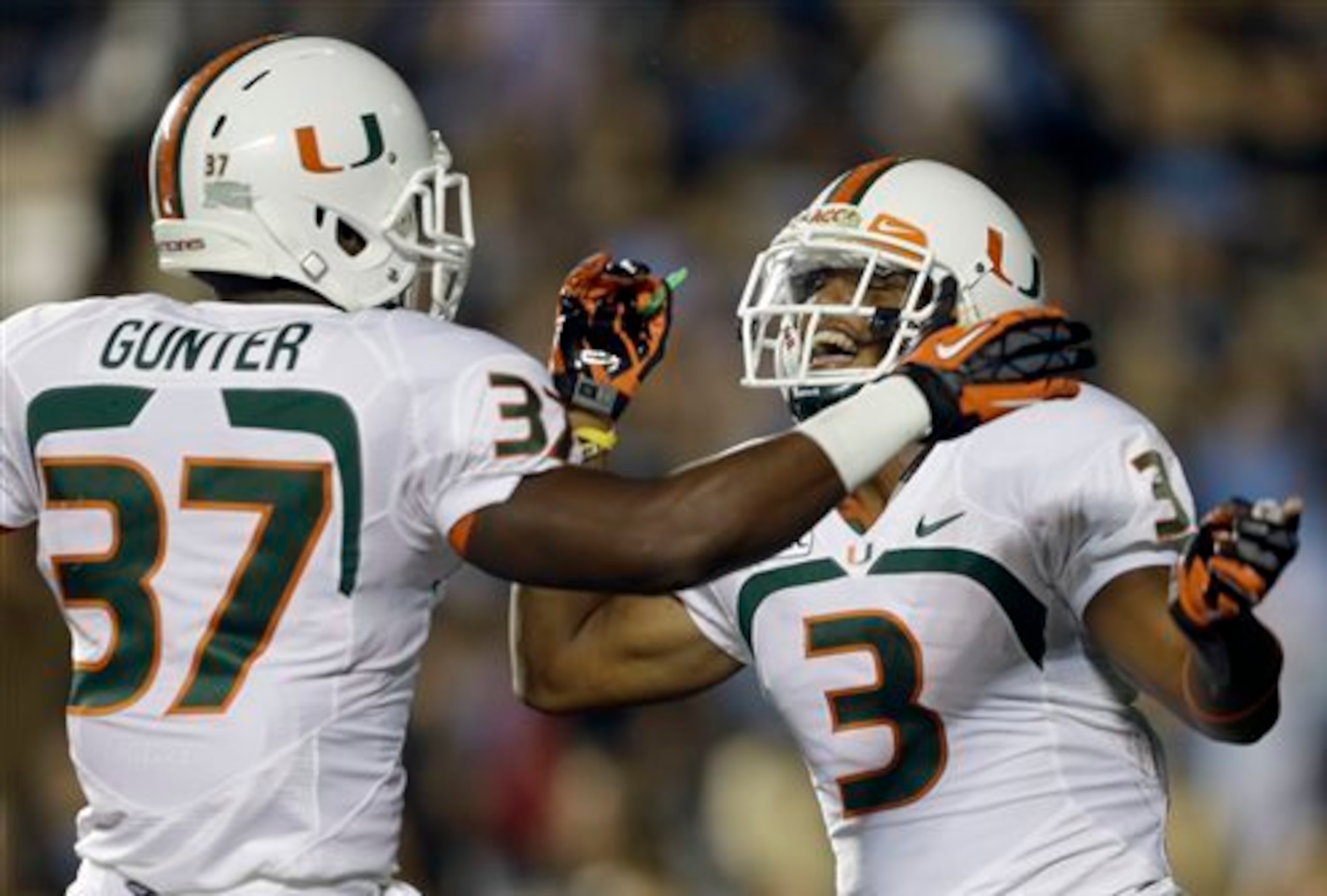 Defensive backs Ladarius Gunter and Tracy Howard