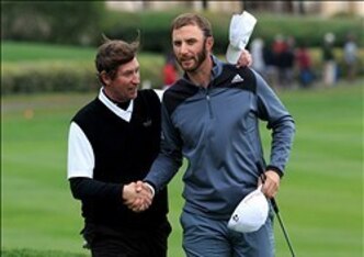 Dustin Johnson teamed with his future father-in-law Wayne Gretzky.