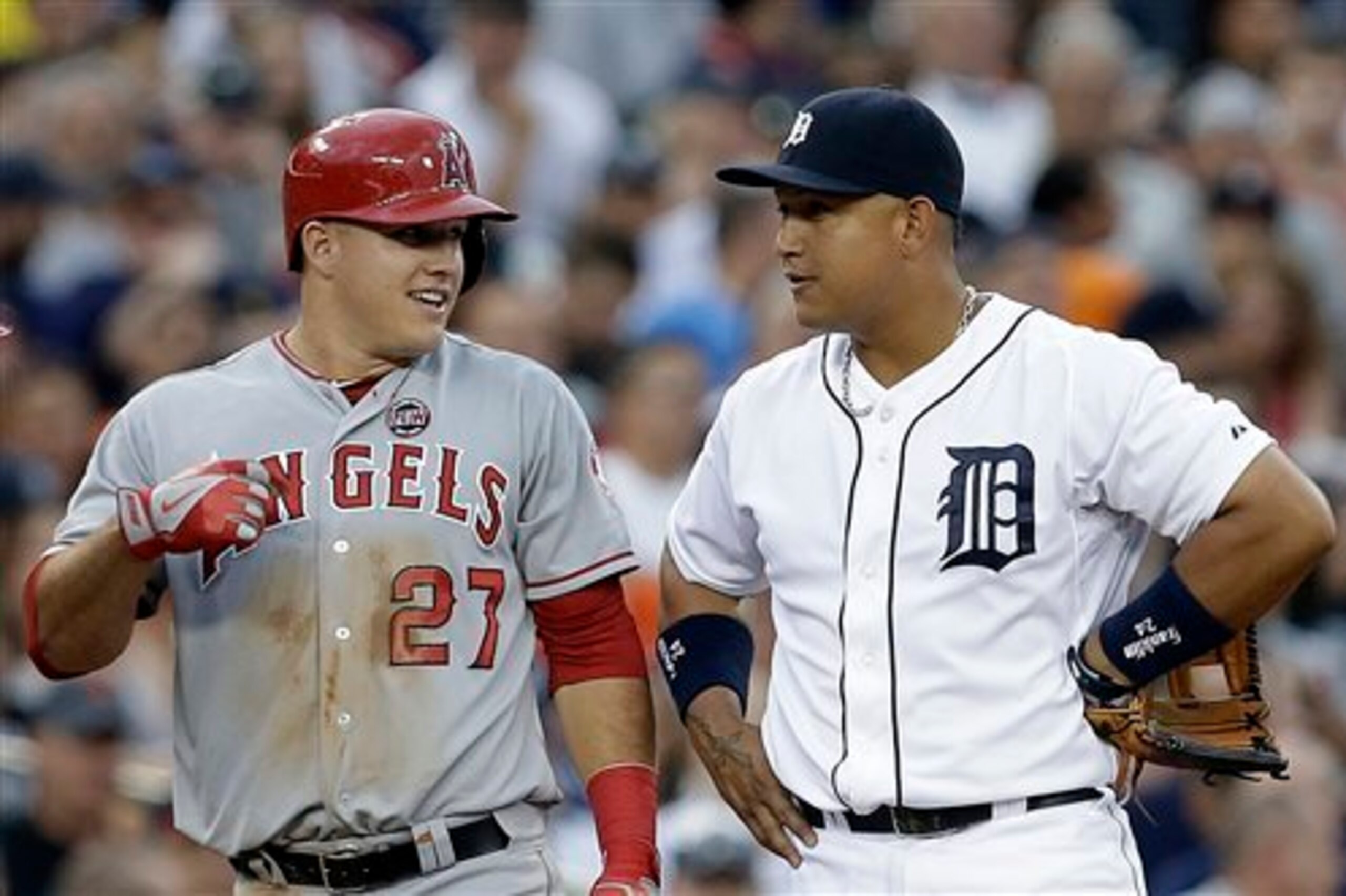 "Hey, Miguel, who would you pick first overall in fantasy? You or me?"