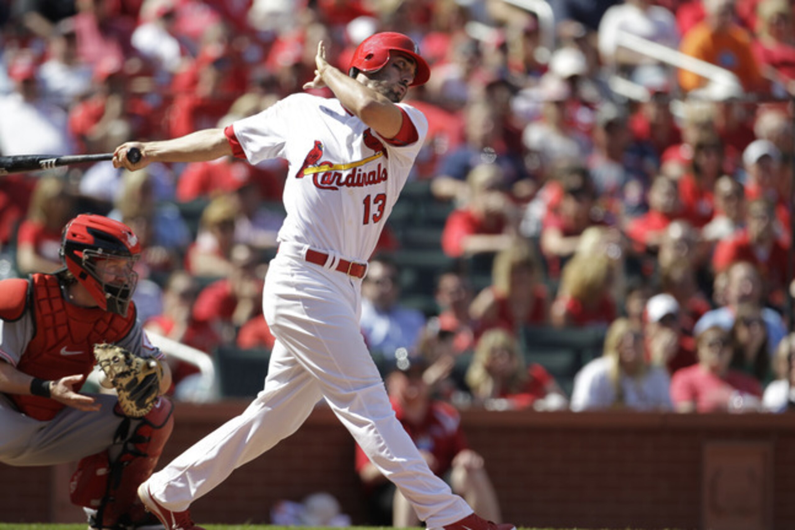 After leading all of baseball in runs scored in 2013, Matt Carpenter will be eligible at both second and third base this season.