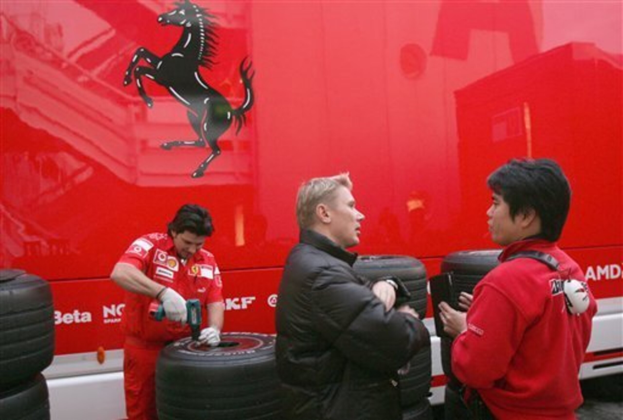 Mika Hakkinen at Ferrari Mika Hakkinen at Ferrari