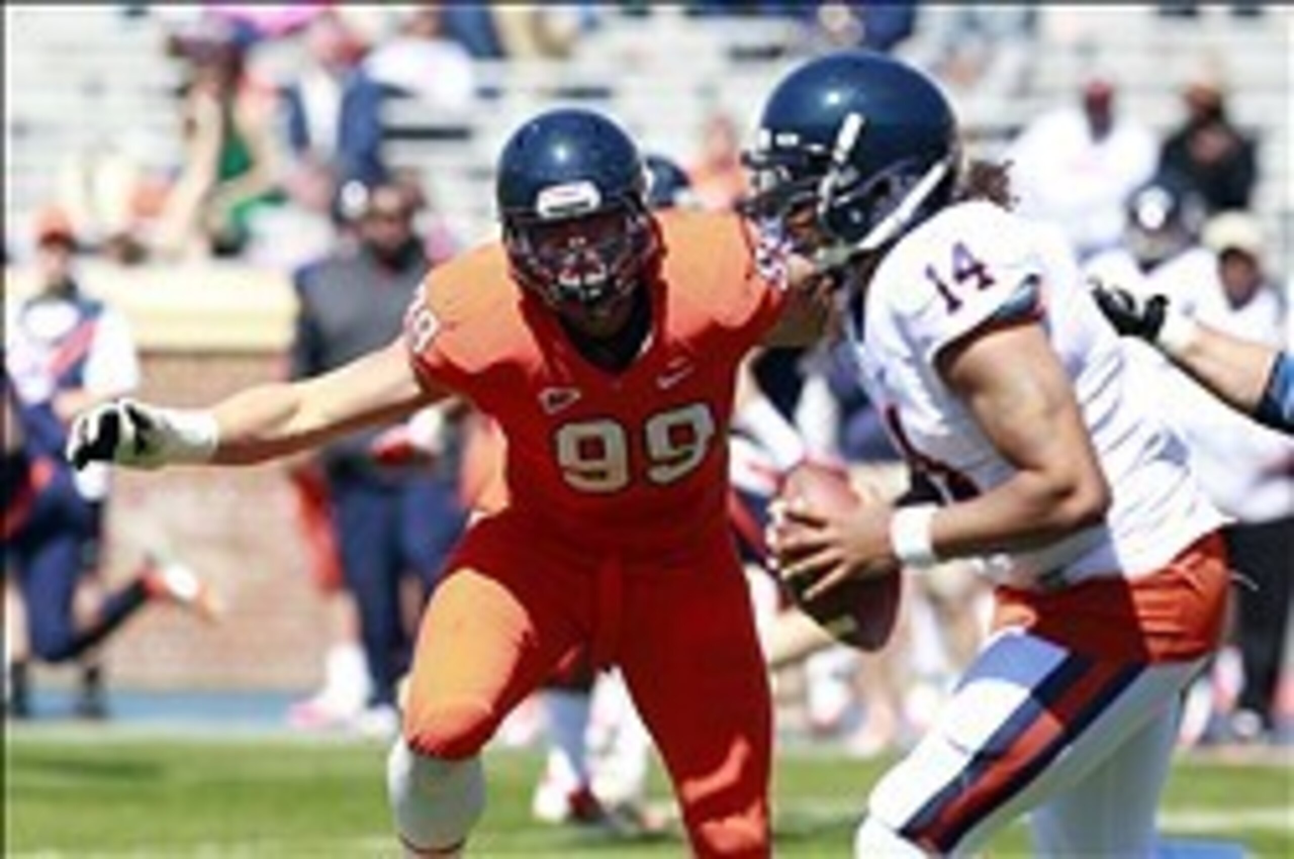 Brent Urban was a disruptive presence all year for the Cavaliers.