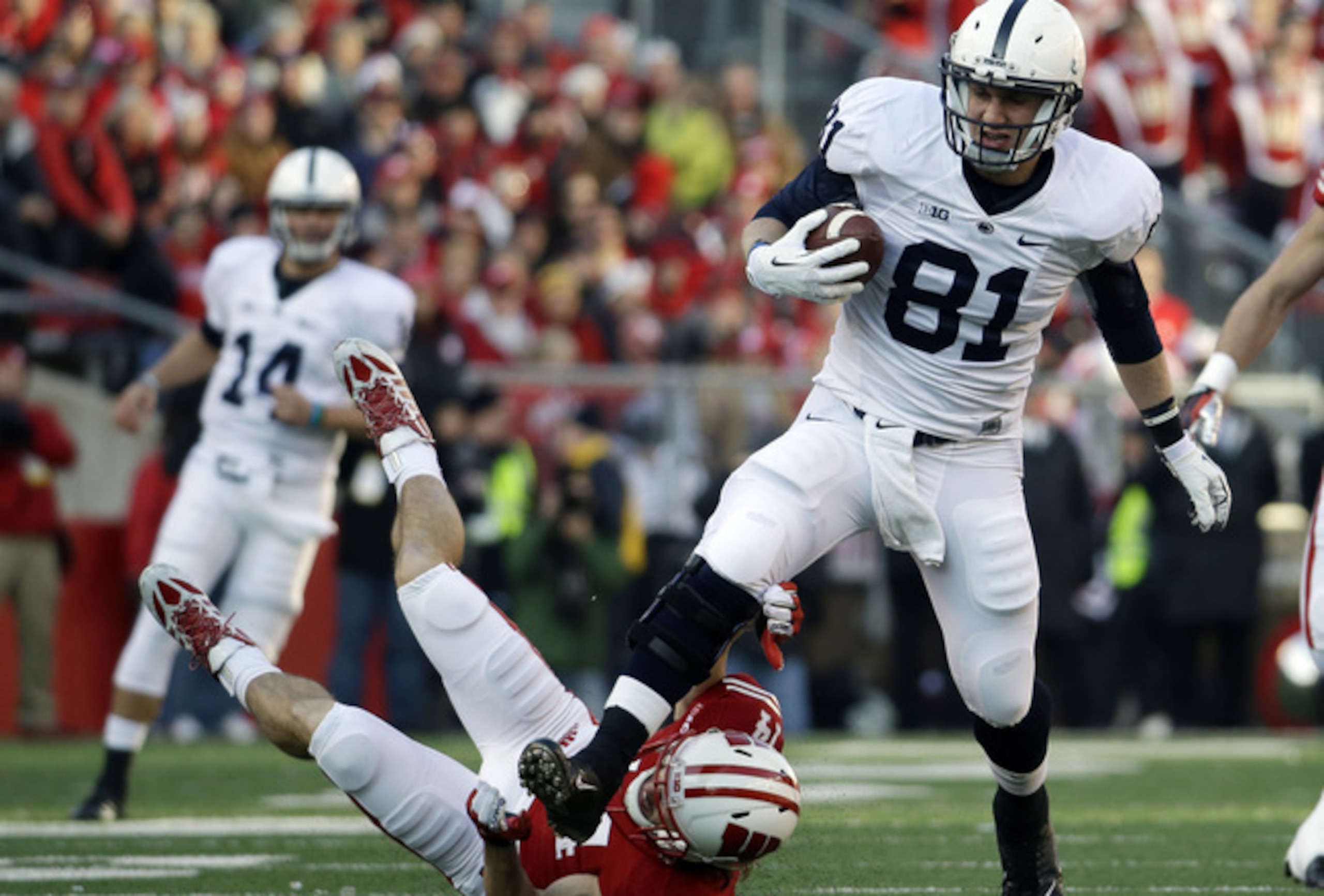 Tight end Adam Breneman