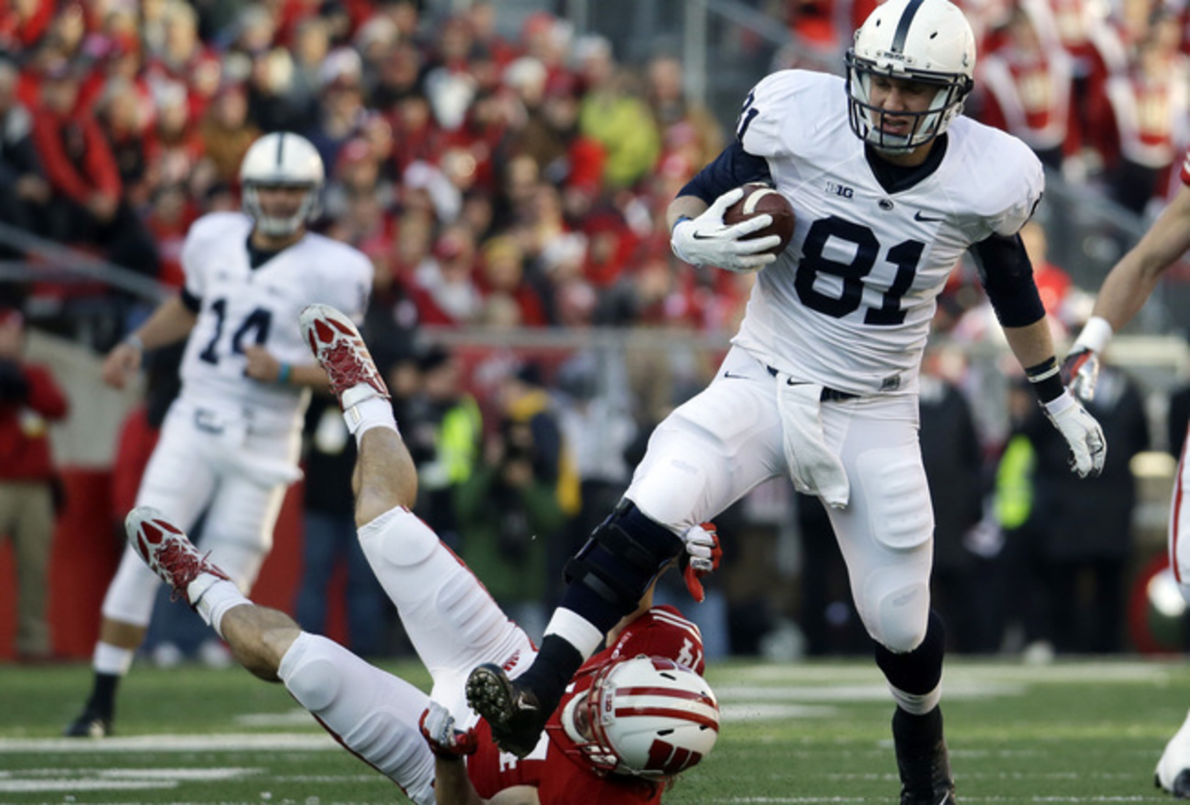 Tight end Adam Breneman