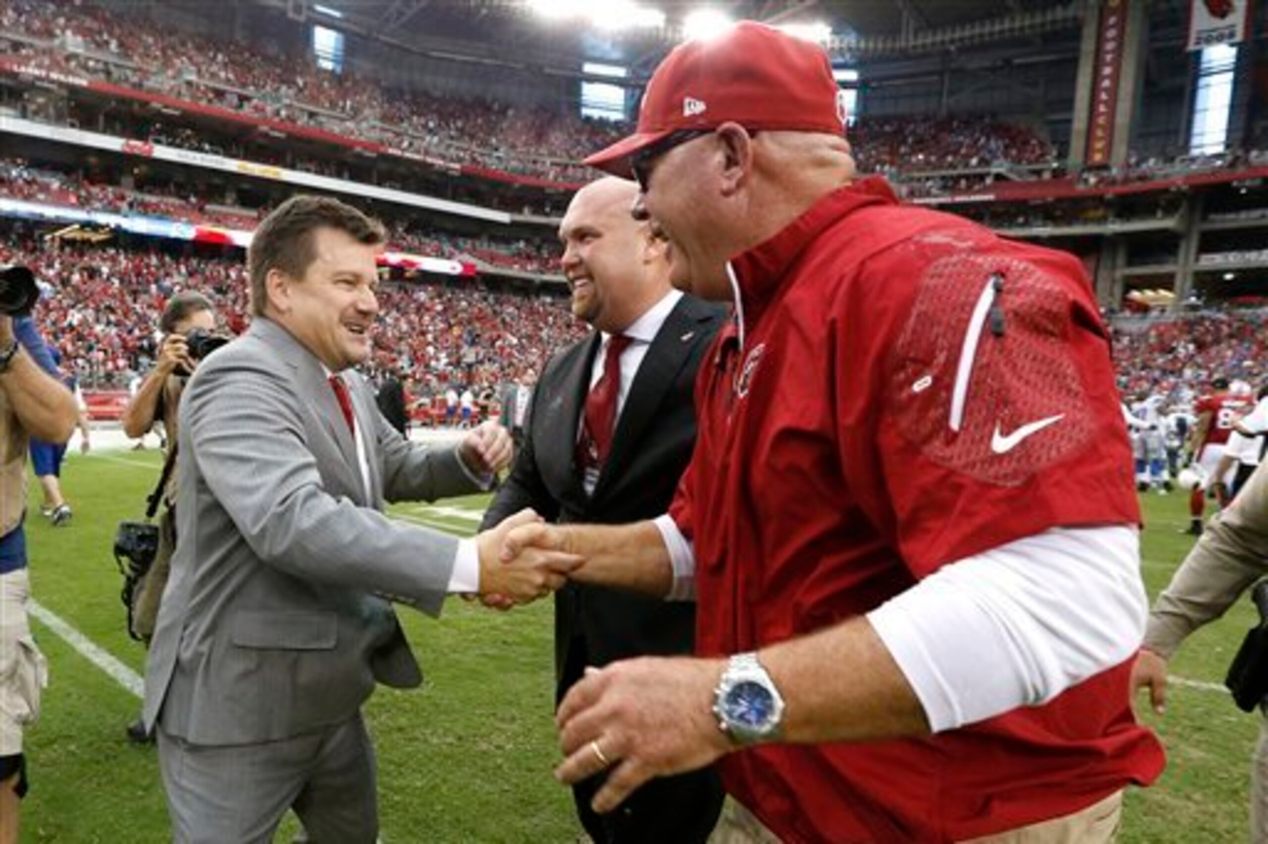 The Cardinals executives and coaches will have a lot of players to see at the combine.