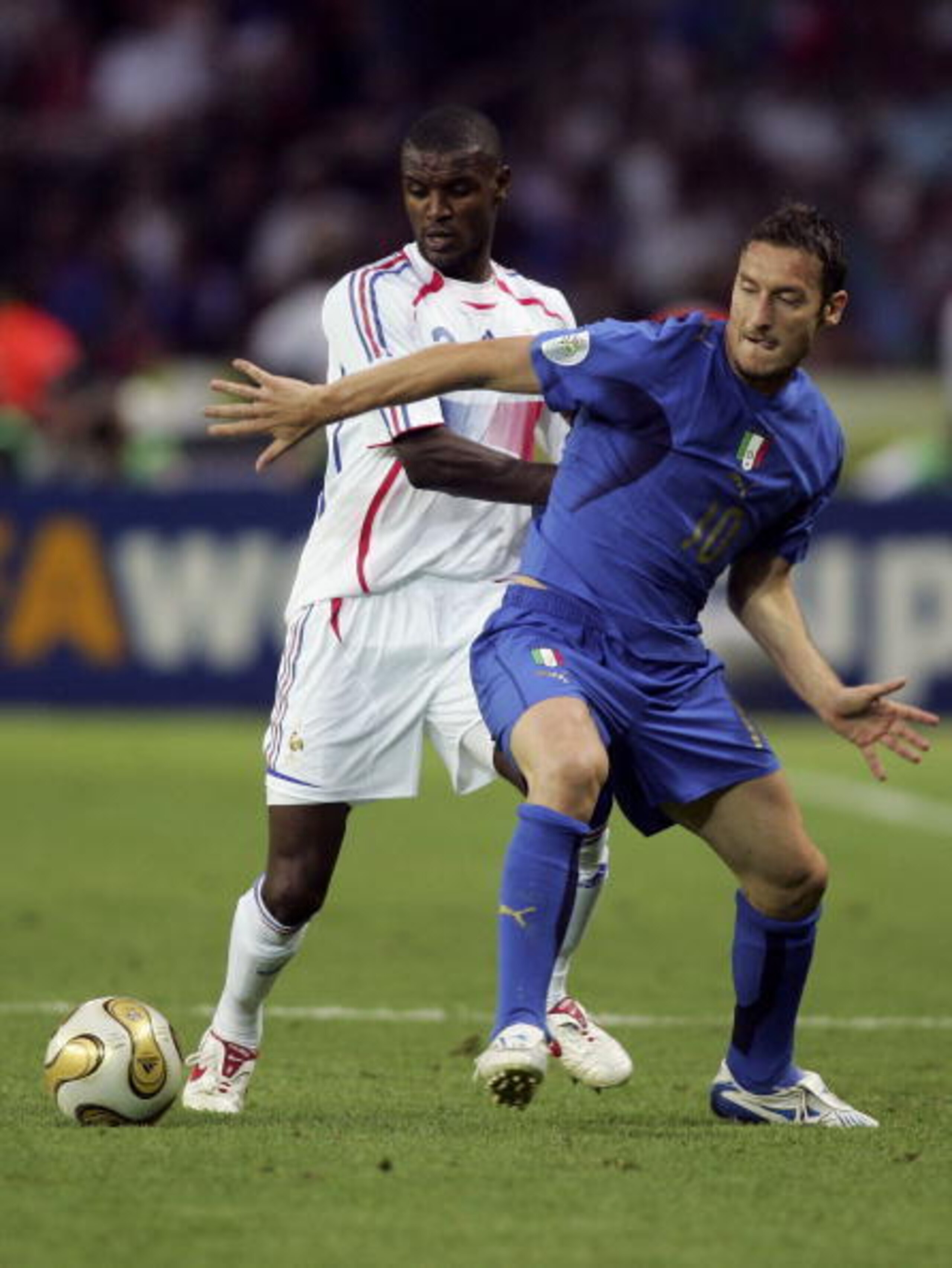 The 2006 final was Francesco Totti's last international match. The 2006 final was Francesco Totti's last international match.