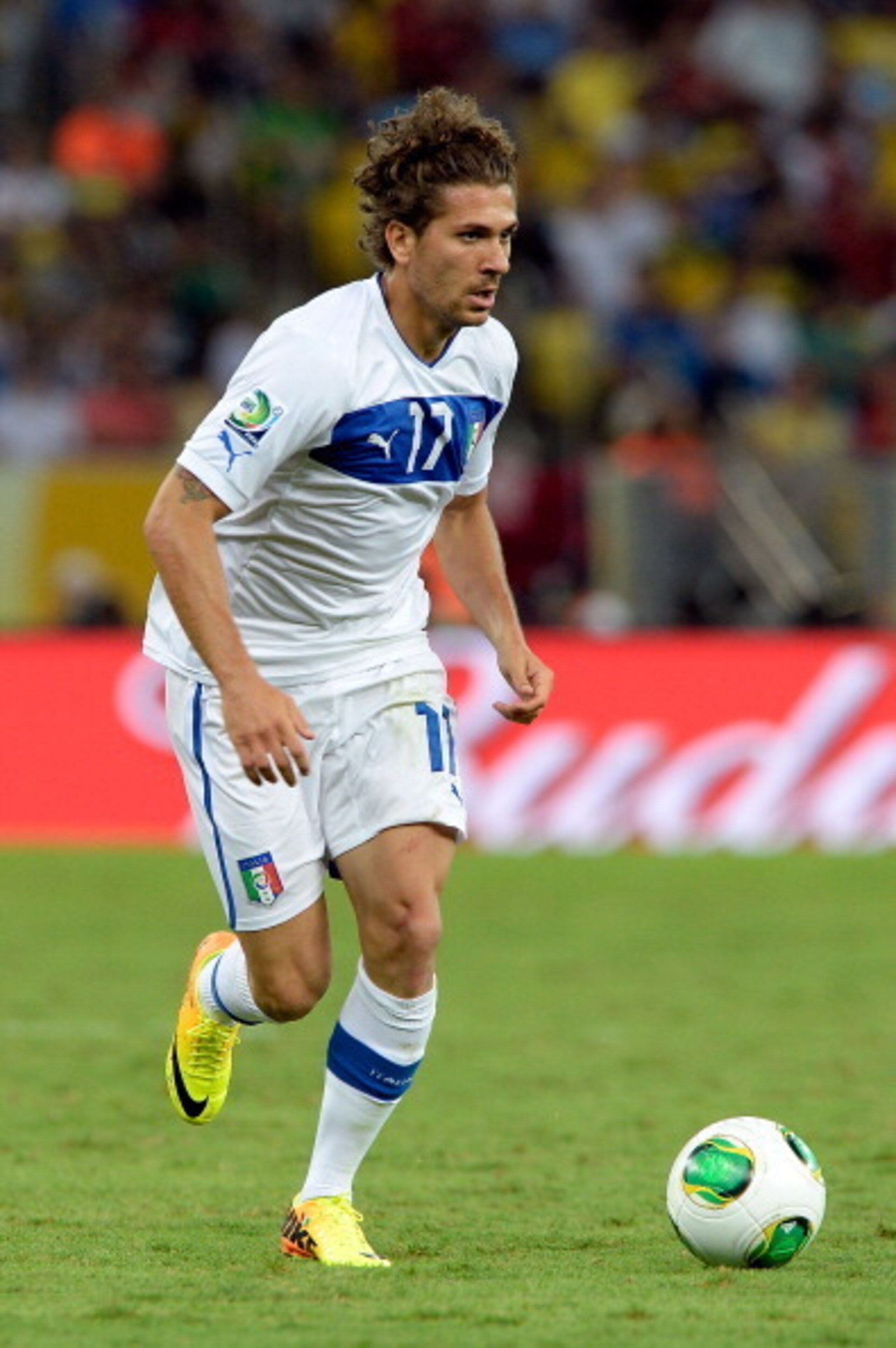 Alessio Cerci only saw the field once for Prandelli at the Confederations Cup. Alessio Cerci only saw the field once for Prandelli at the Confederations Cup.