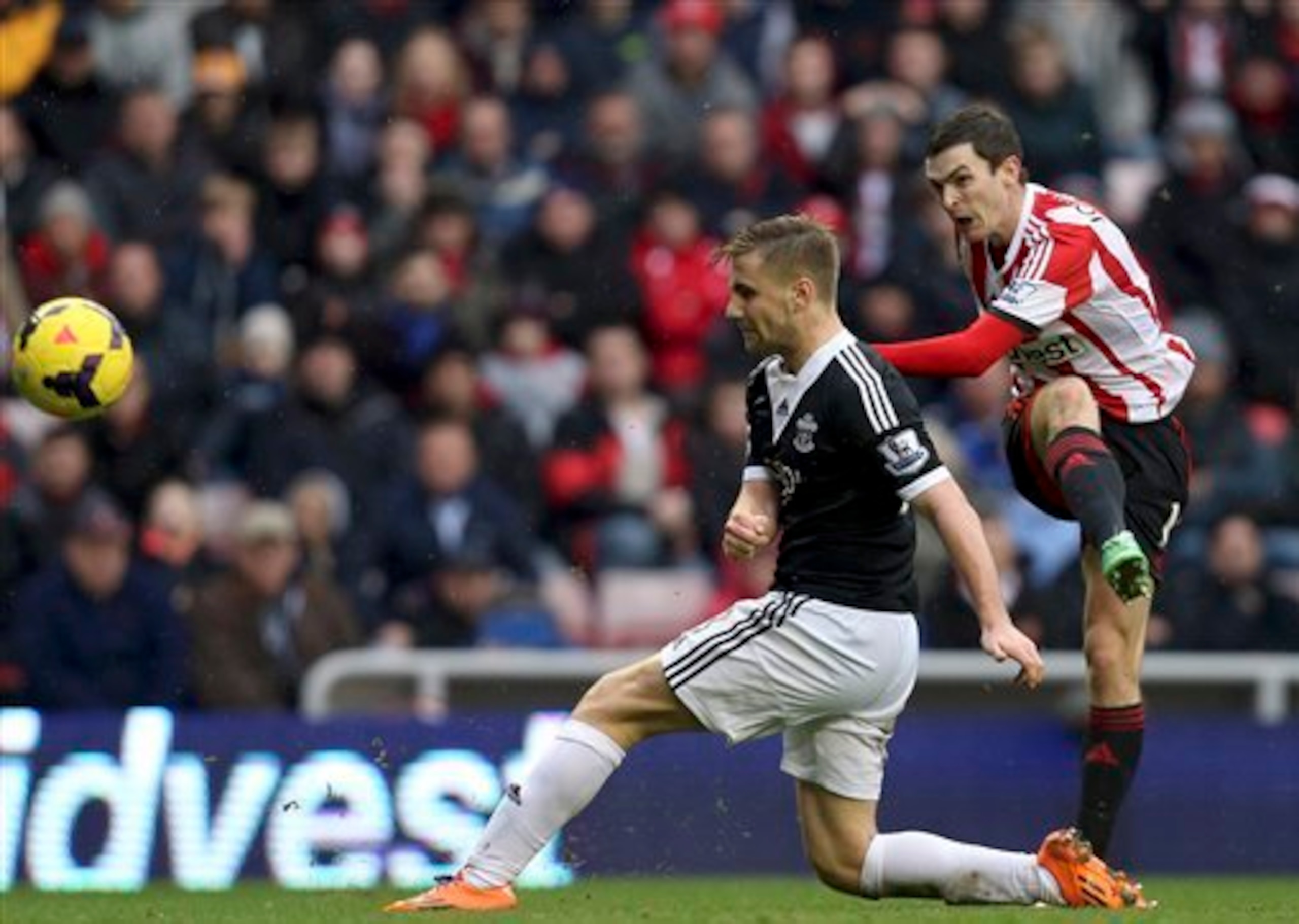 Southampton were unable to cope with Adam Johnson in their game in January.