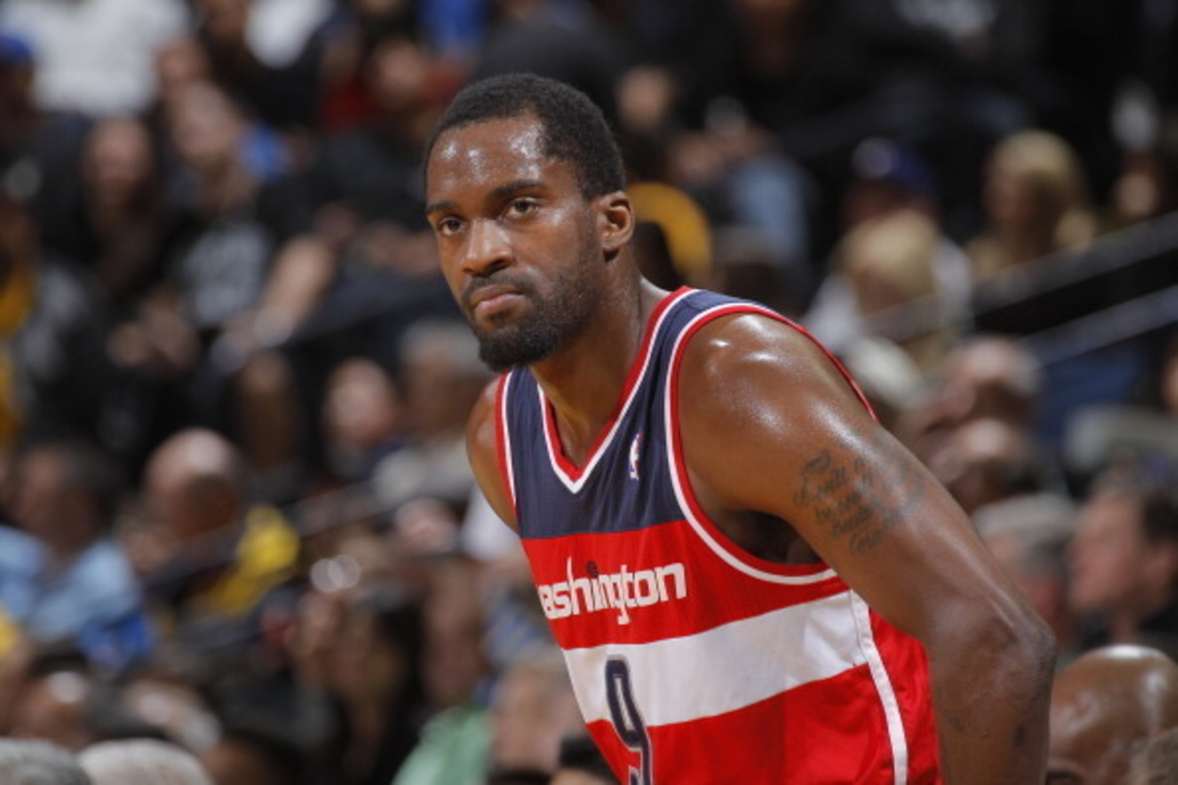 OAKLAND, CA - JANUARY 28: Martell Webster #9 of the Washington Wizards while facing the Golden State Warriors on January 28, 2014 at Oracle Arena in Oakland, California. NOTE TO USER: User expressly acknowledges and agrees that, by downloading and or usin
