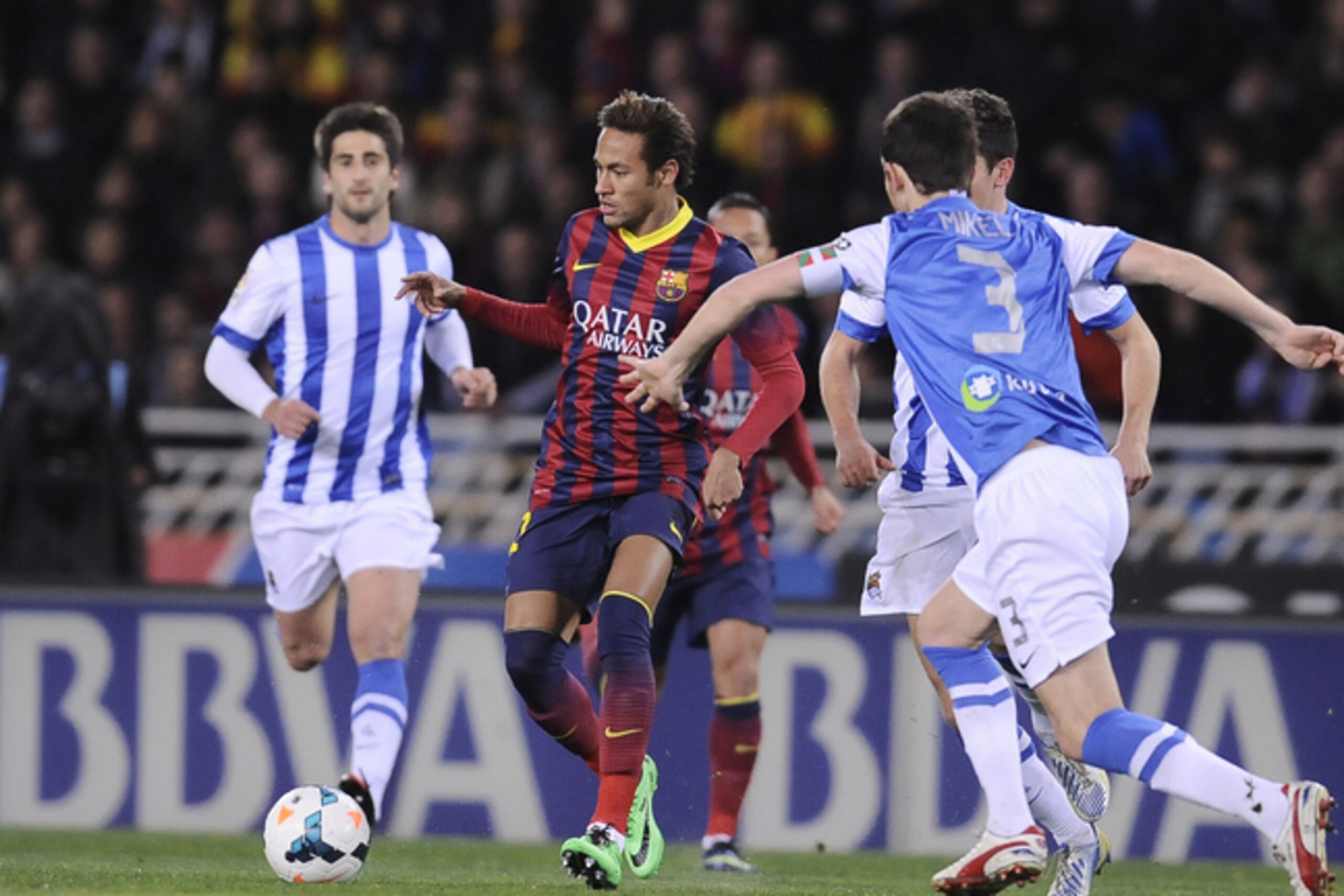 Neymar was a little off-colour against Real Sociedad.
