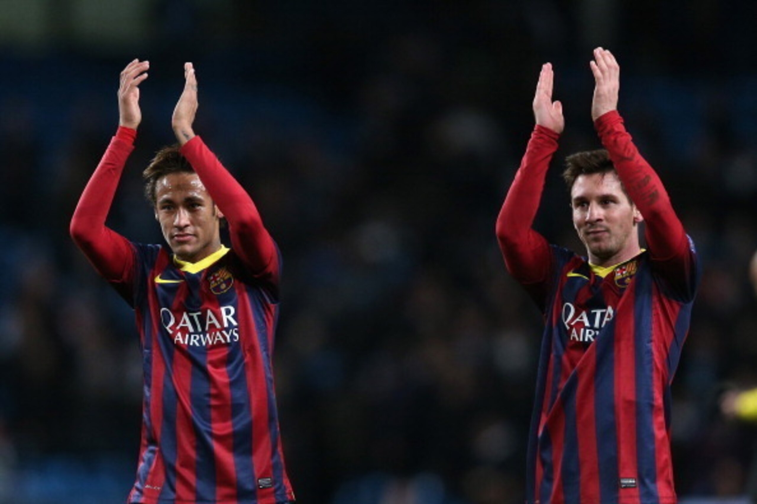 Neymar started alongside Lionel Messi for the first time since Nov. 10.