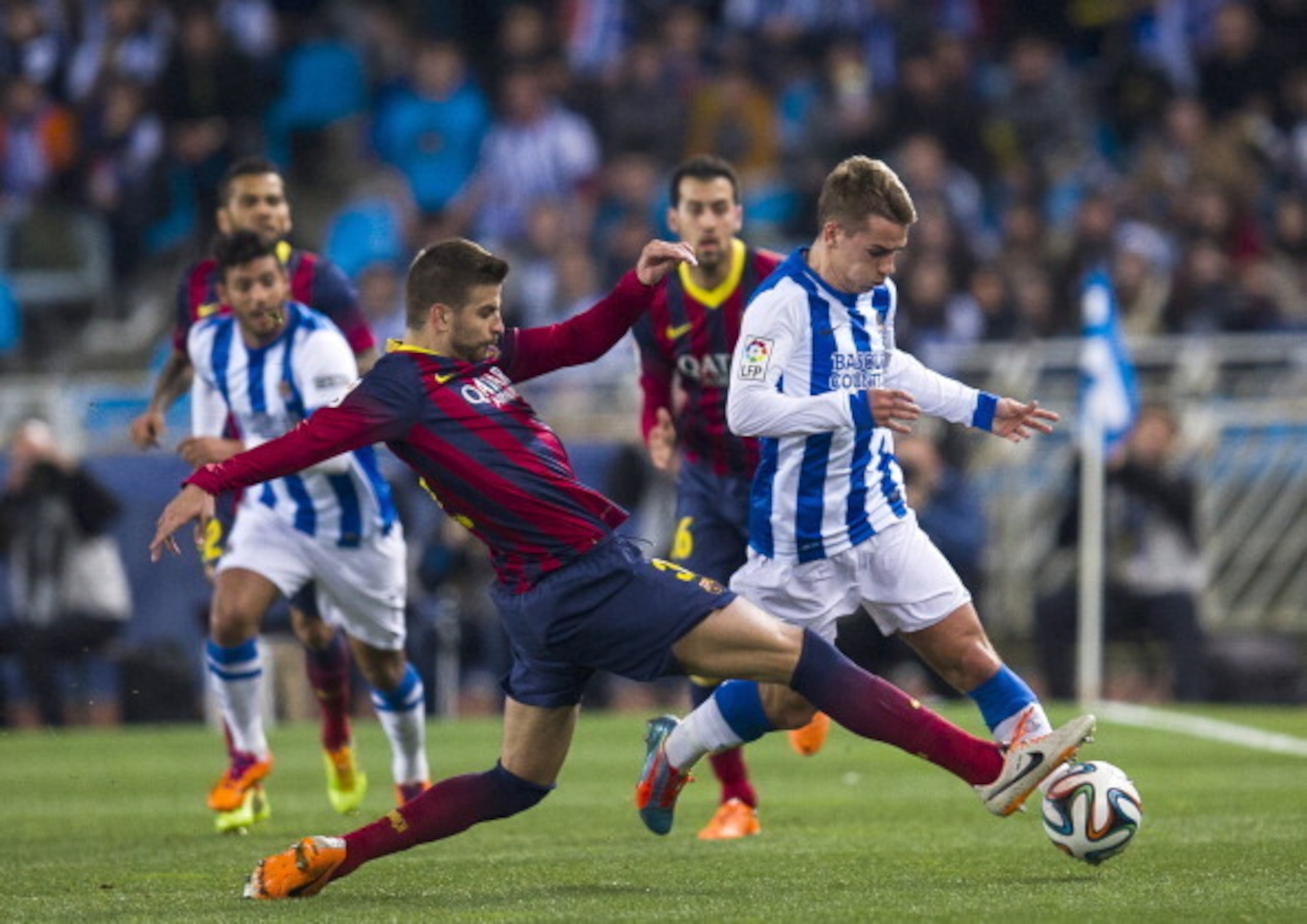 Antoinne Griezmann had a superb game for Real Sociedad.