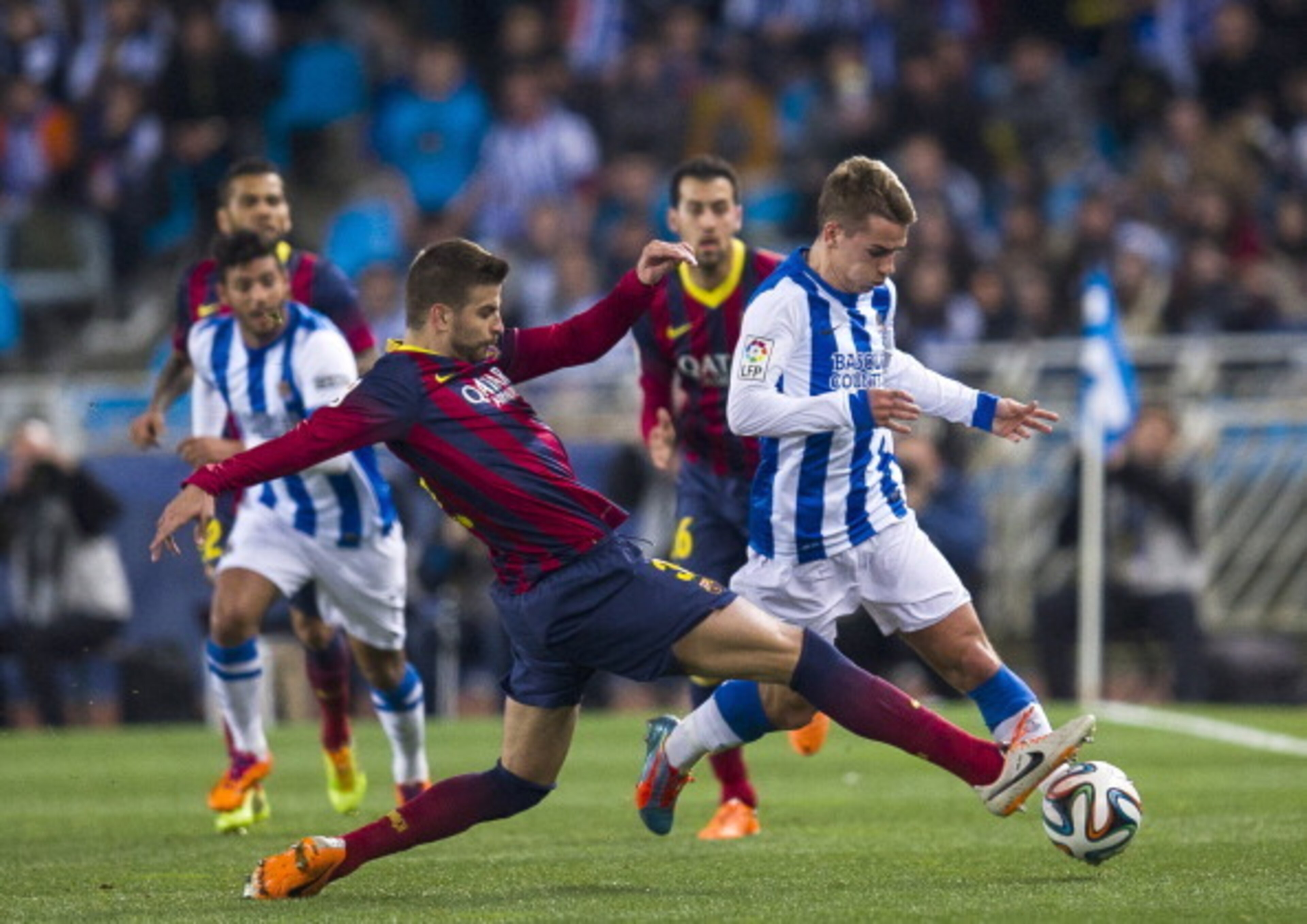 Antoinne Griezmann had a superb game for Real Sociedad.