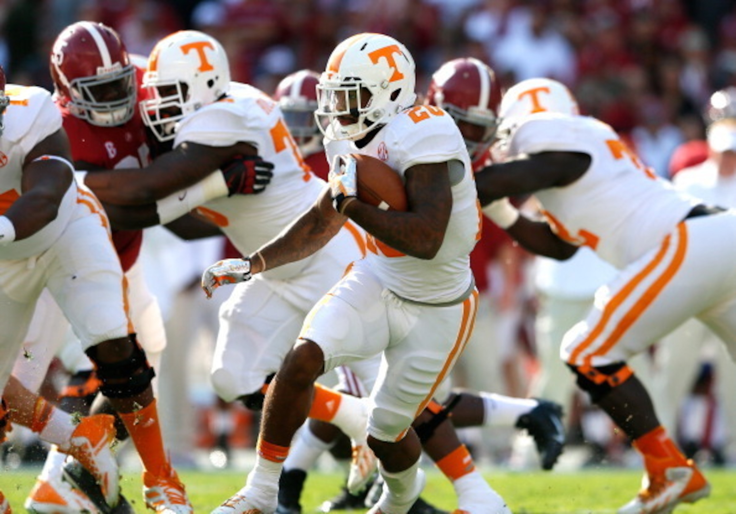 Tennessee is having to revamp its entire offensive line. This spring is crucial in the unit's development.