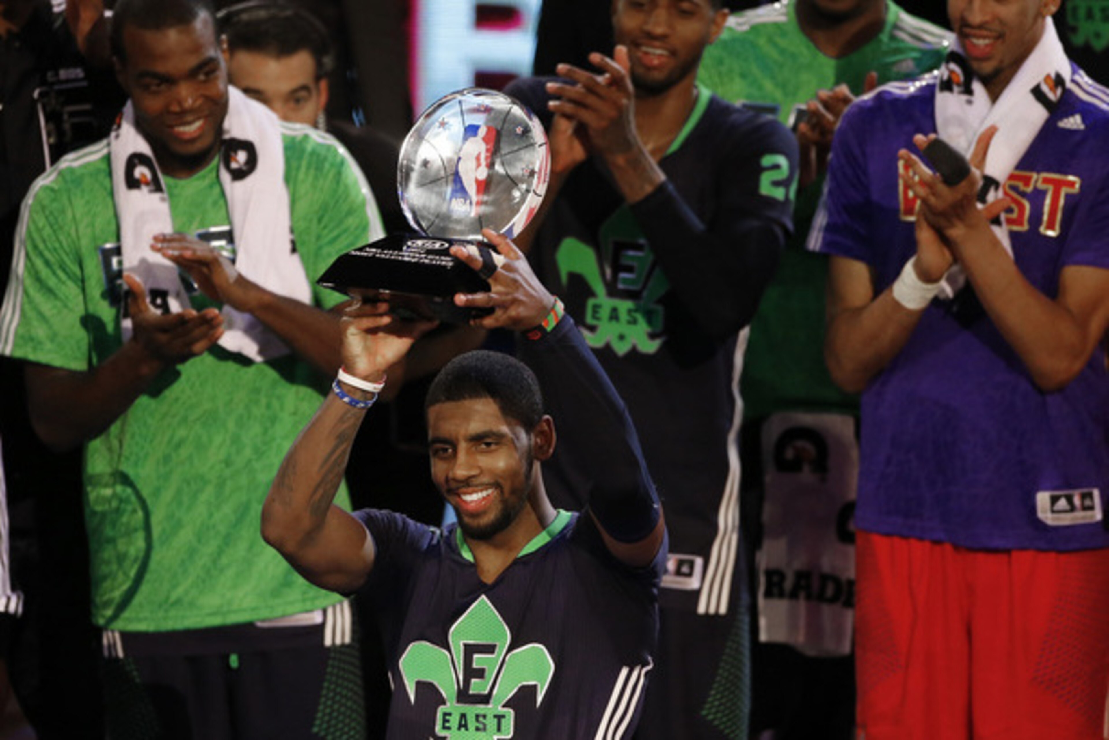 Kyrie Irving emerged as one of All-Star weekend's big winners, earning the All-Star Game MVP award.
