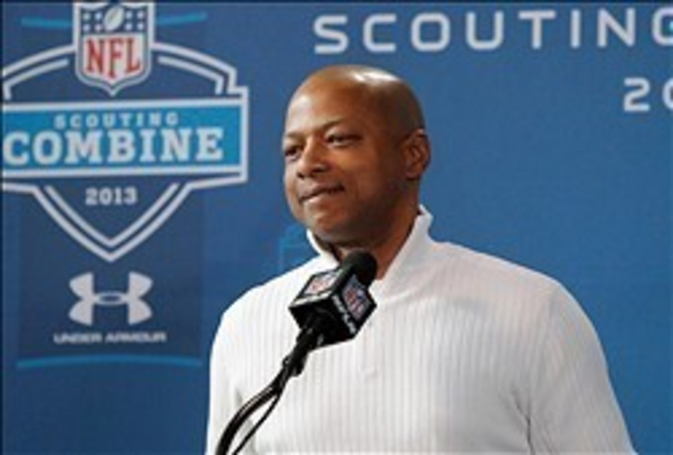 GM Jerry Reese may opt to trade out of the first round.