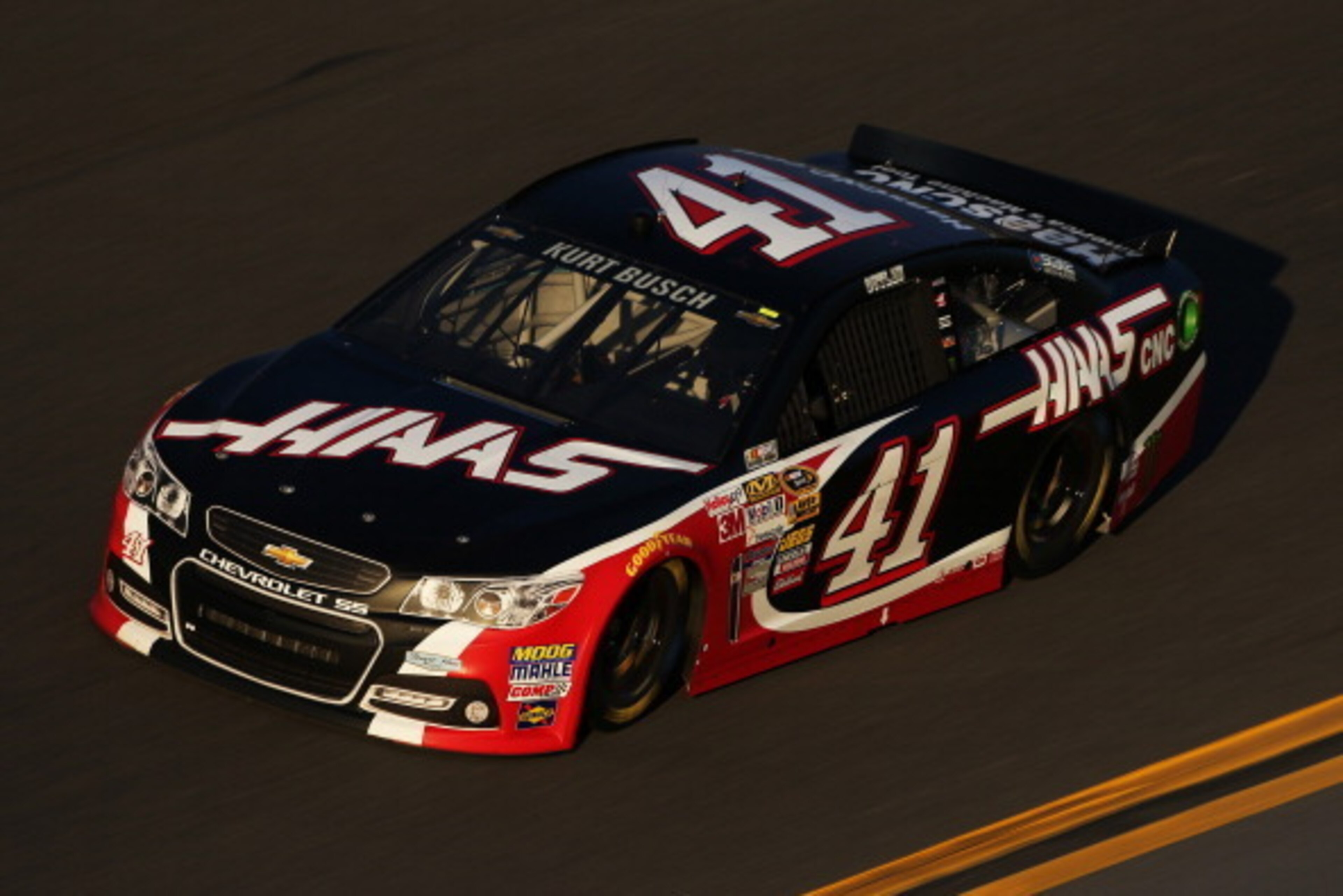 DAYTONA BEACH, FL - FEBRUARY 14:  Kurt Busch, driver of the #41 Haas Automation Chevrolet, practices for the NASCAR Sprint Cup Series Sprint Unlimited at Daytona International Speedway on February 14, 2014 in Daytona Beach, Florida.  (Photo by Todd Warsha
