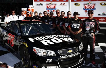 Truex will be on the outside pole for Sunday's 500.