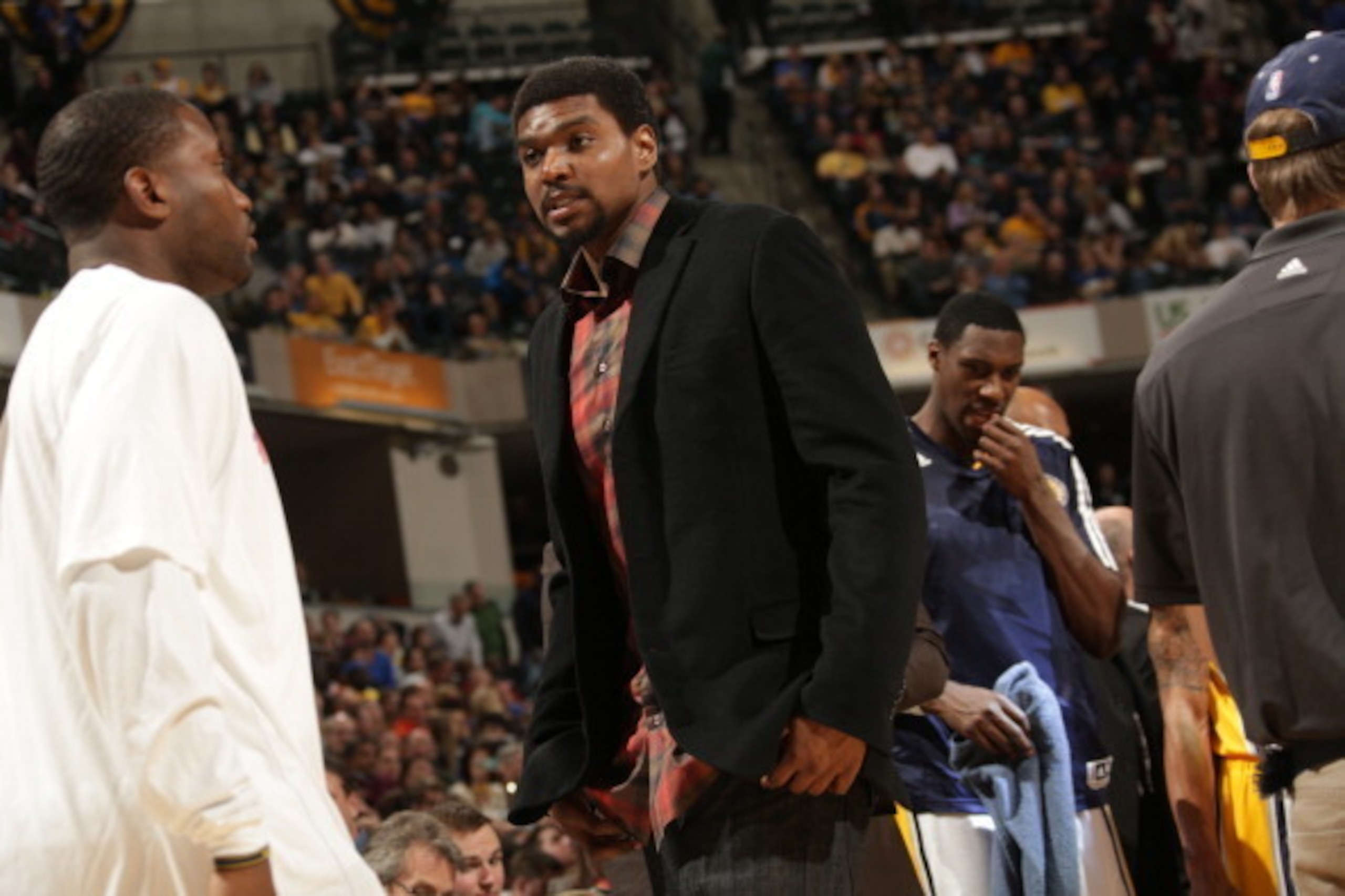 Indiana Pacers backup center Andrew Bynum hasn't seen action since Dec. 26.
