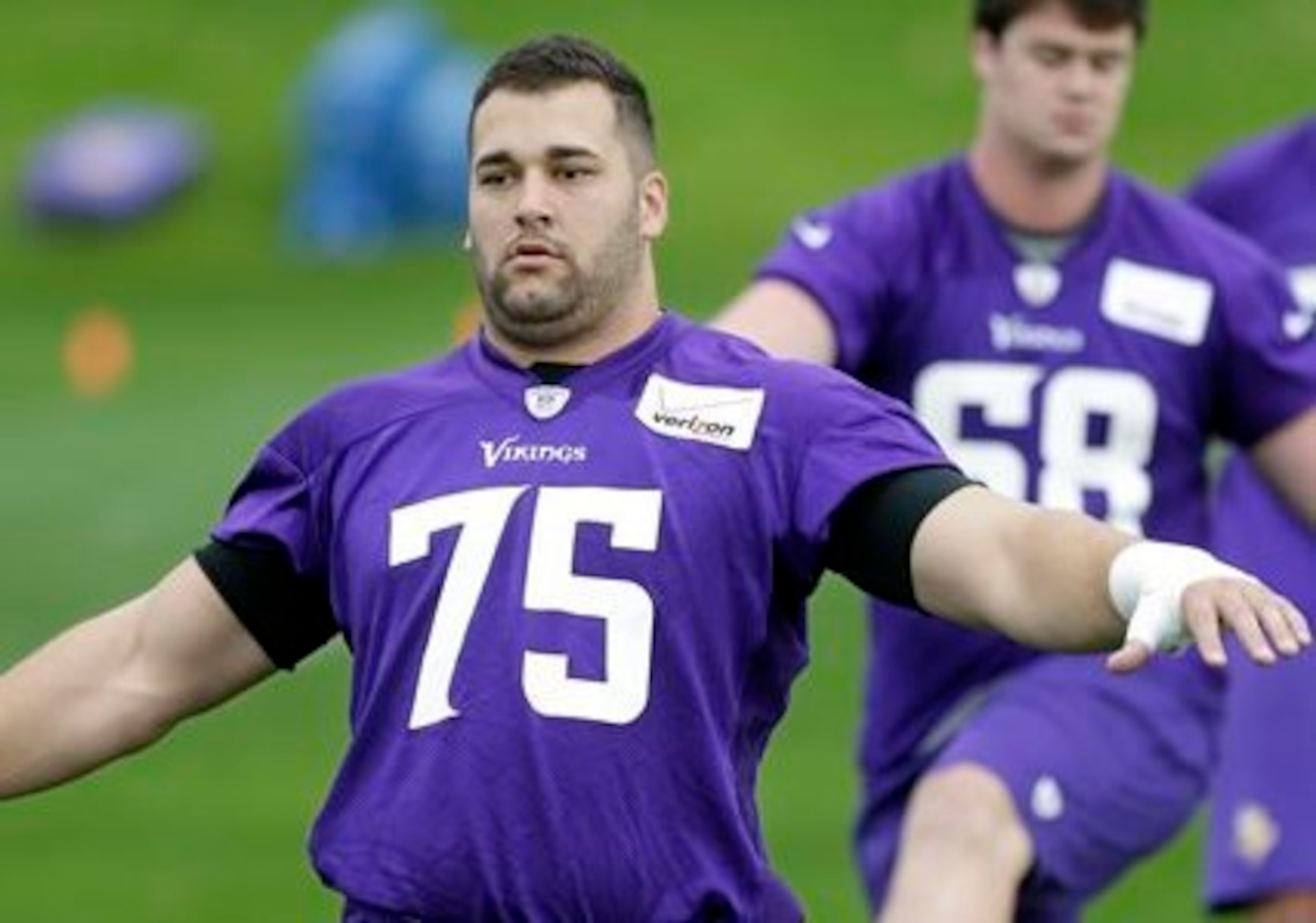 Matt Kalil (above) teams with Phil Loadholt to solidify Minnesota at offensive tackle.
