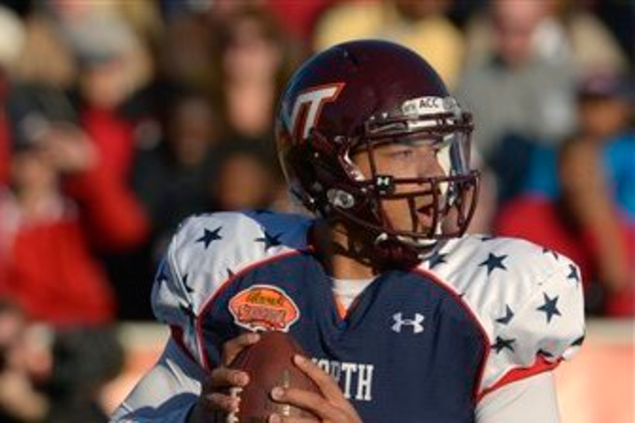 Virginia Tech Quarterback Logan Thomas in the Senior Bowl Virginia Tech Quarterback Logan Thomas in the Senior Bowl