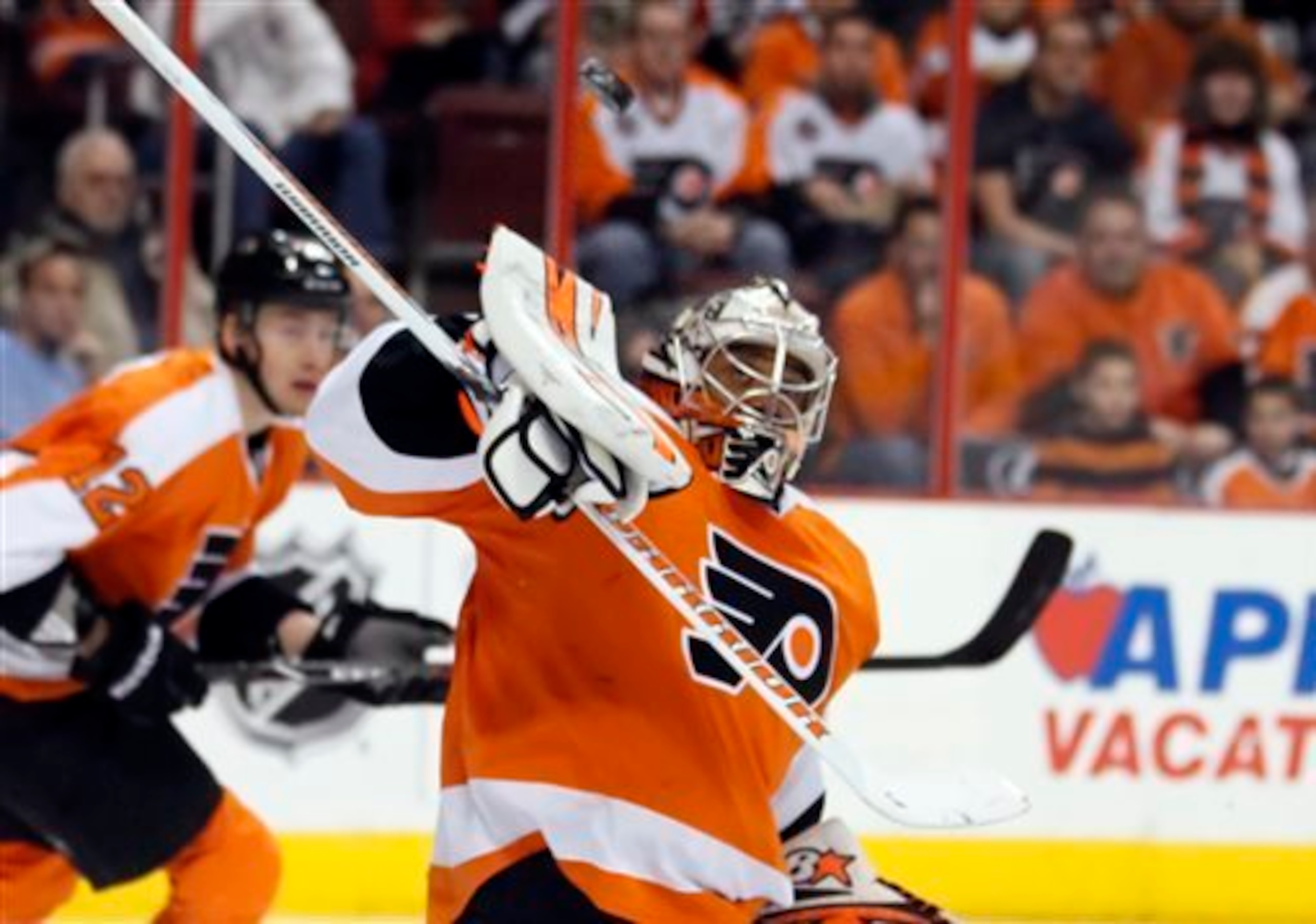 Ray Emery has been a reliable backup goalie for the Flyers this season.