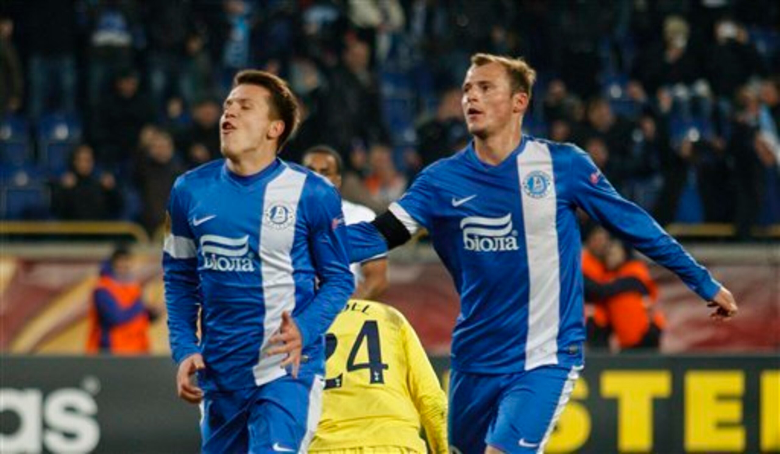Konoplyanaka celebrates his match-winning penalty. Konoplyanaka celebrates his match-winning penalty.
