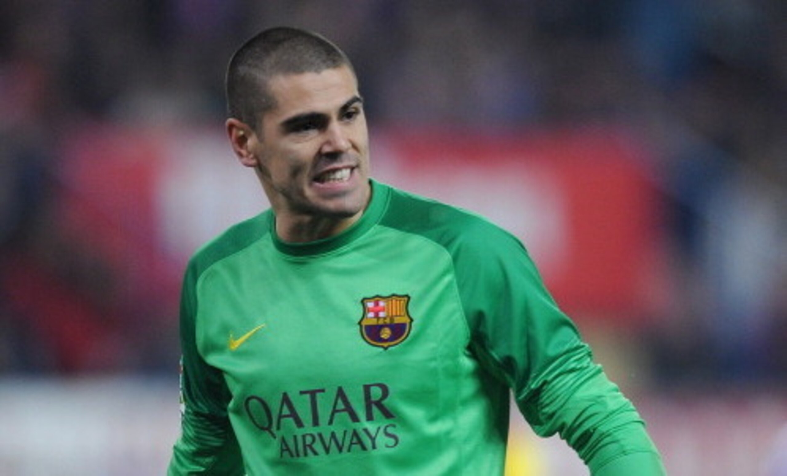 Victor Valdes was at fault for Almeria's opener.