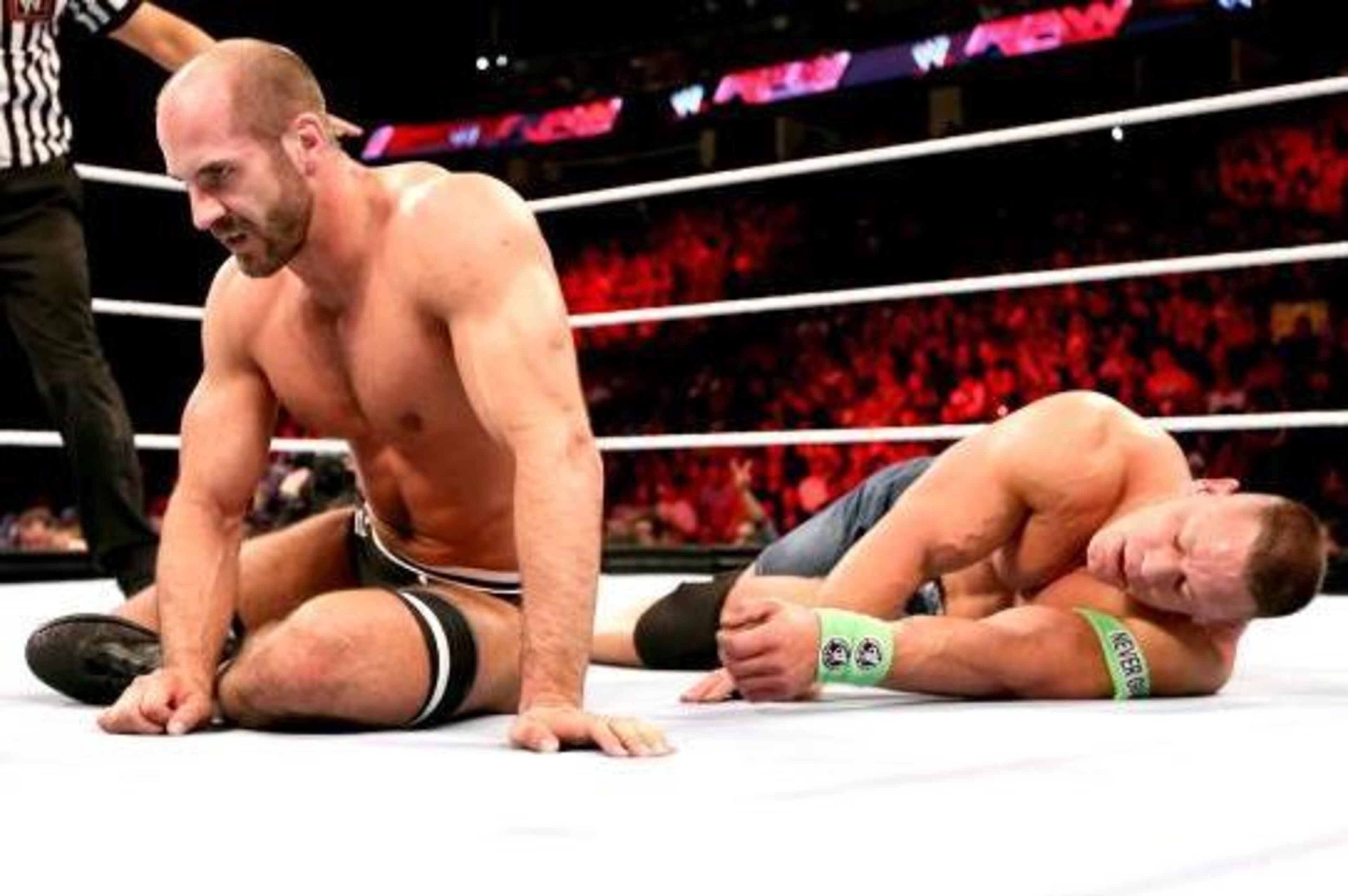 Cesaro comes close to defeating John Cena on Raw.