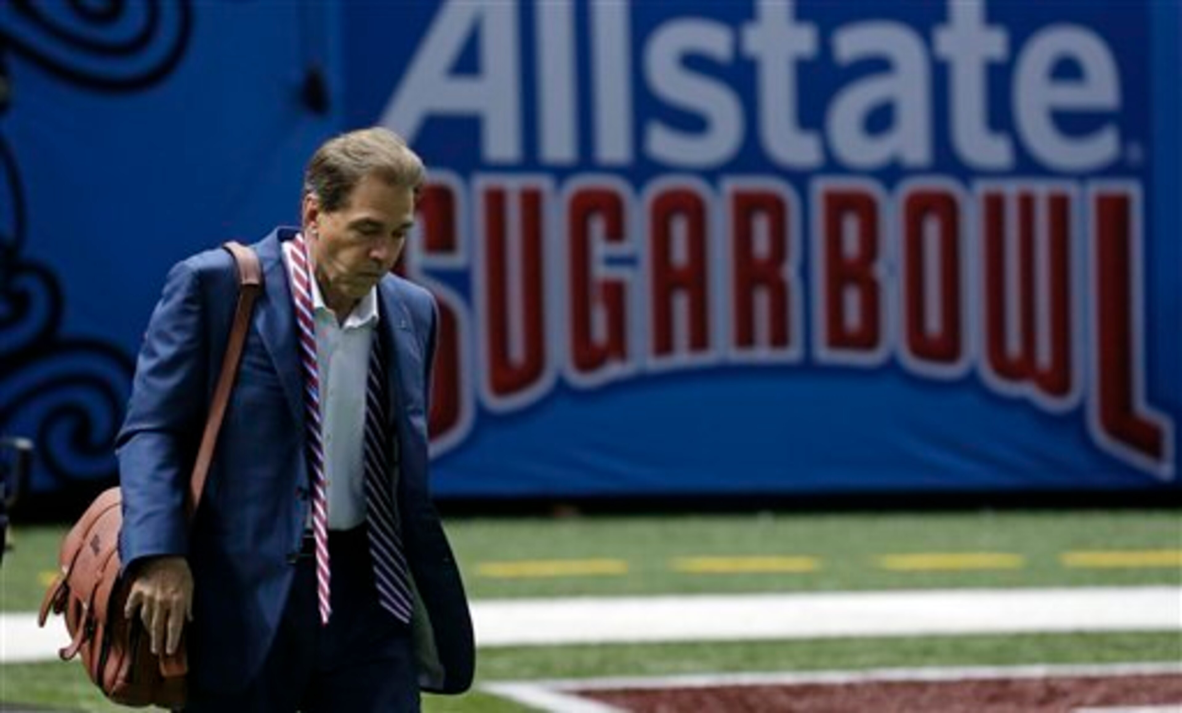 Saban will have to be careful to avoid a road slip-up against Arkansas.