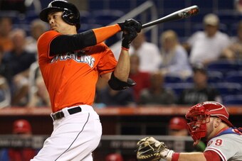 Giancarlo Stanton's power keeps him on top of the outfielder's ranking despite his health concerns and weak supporting cast.