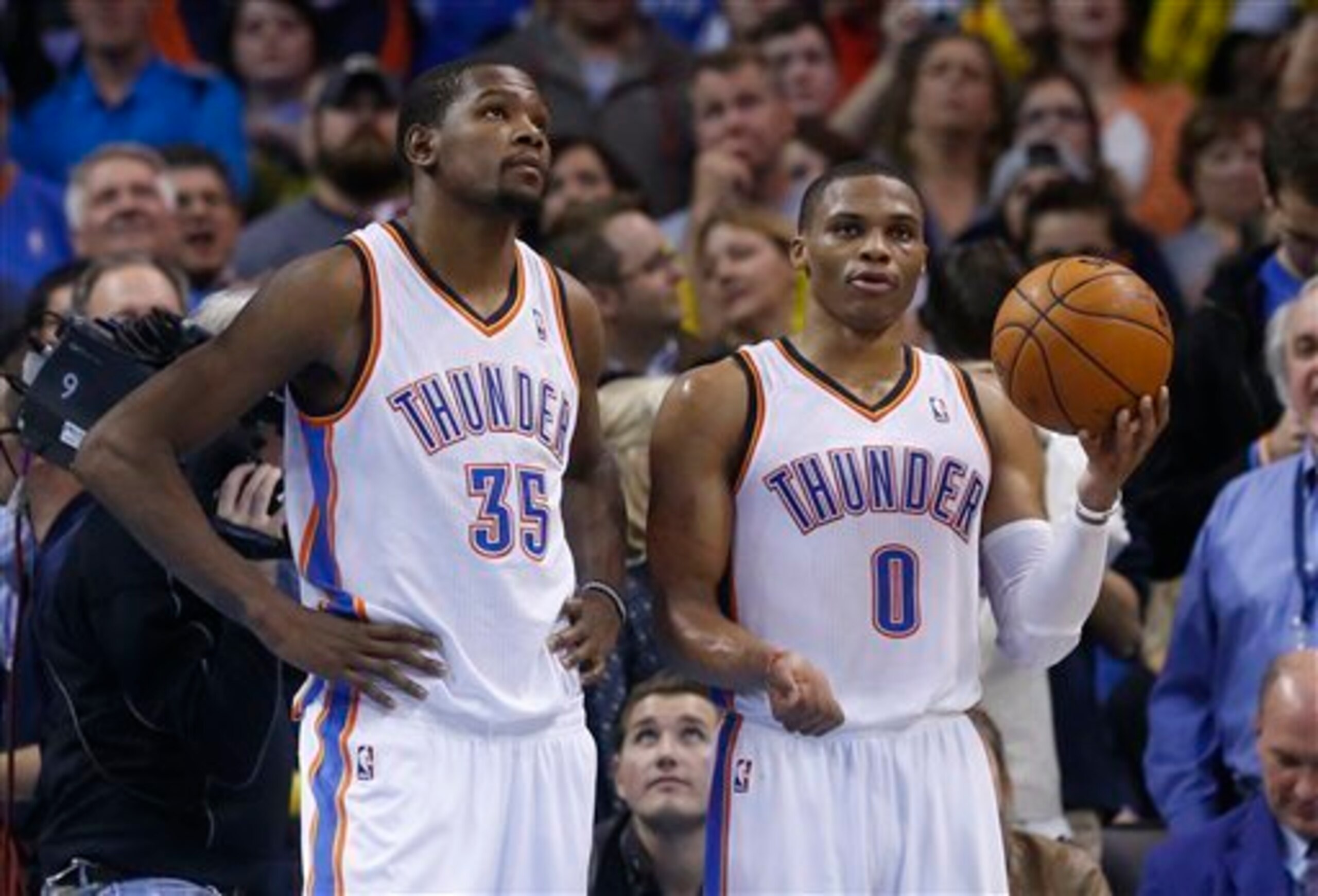 The Thunder found their stride with star Russell Westbrook out of the lineup. The Thunder found their stride with star Russell Westbrook out of the lineup.