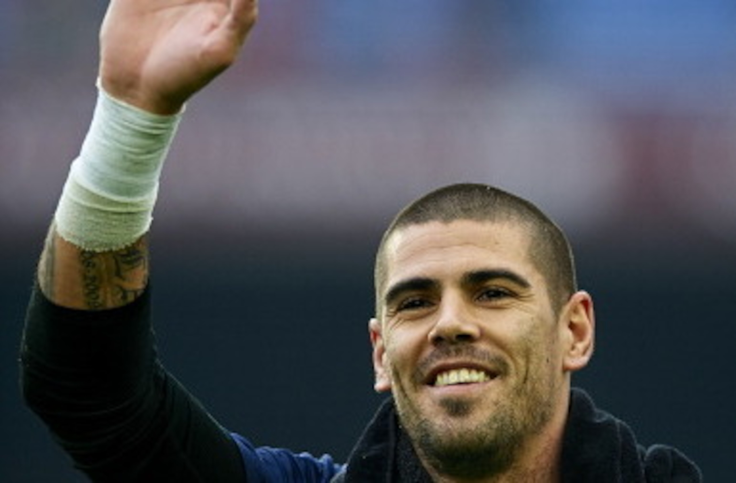 Victor Valdes will shortly wave bye-bye to Barcelona.