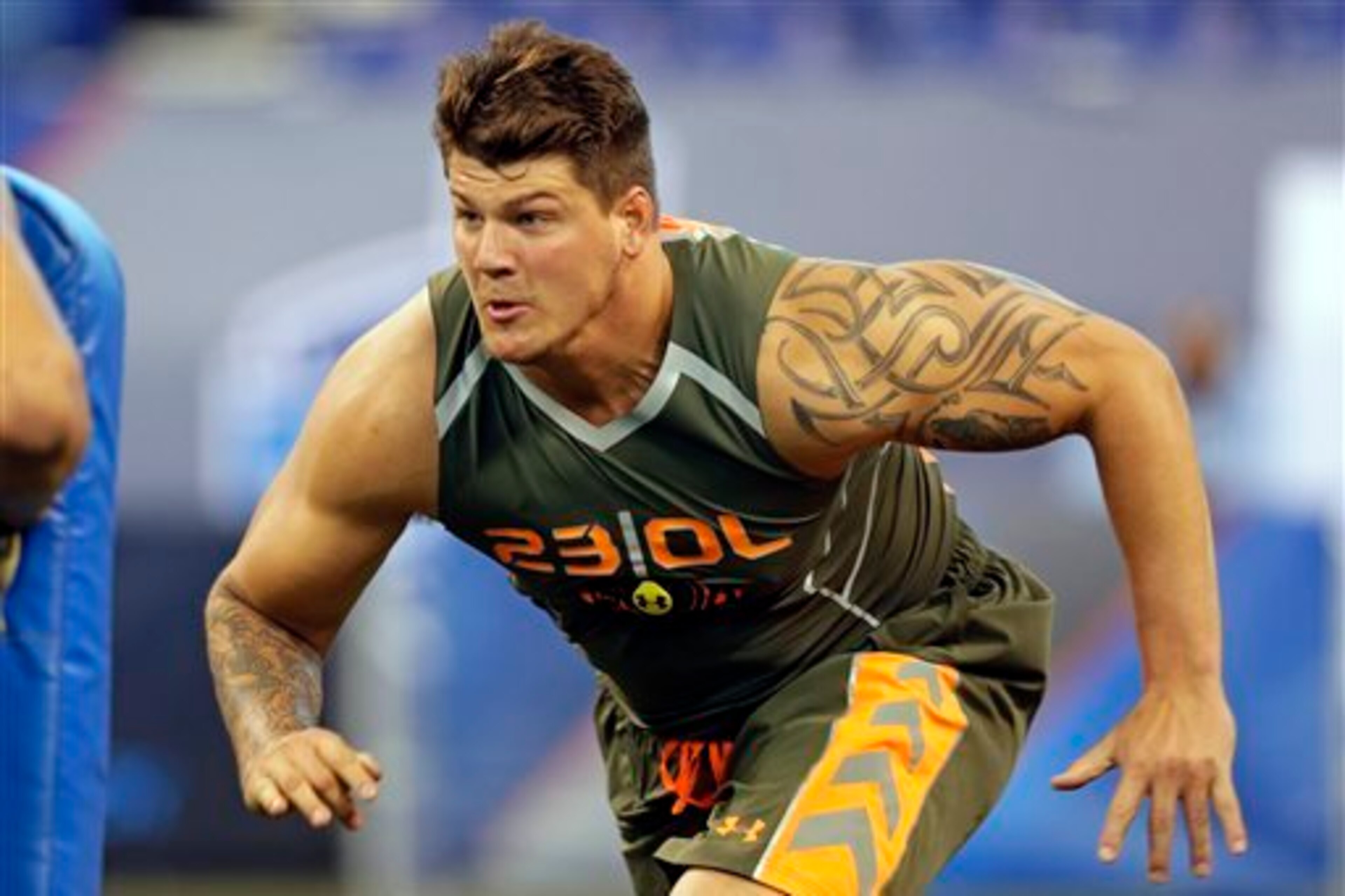 Michigan offensive tackle Taylor Lewan was among the stars of this year's NFL Scouting Combine.