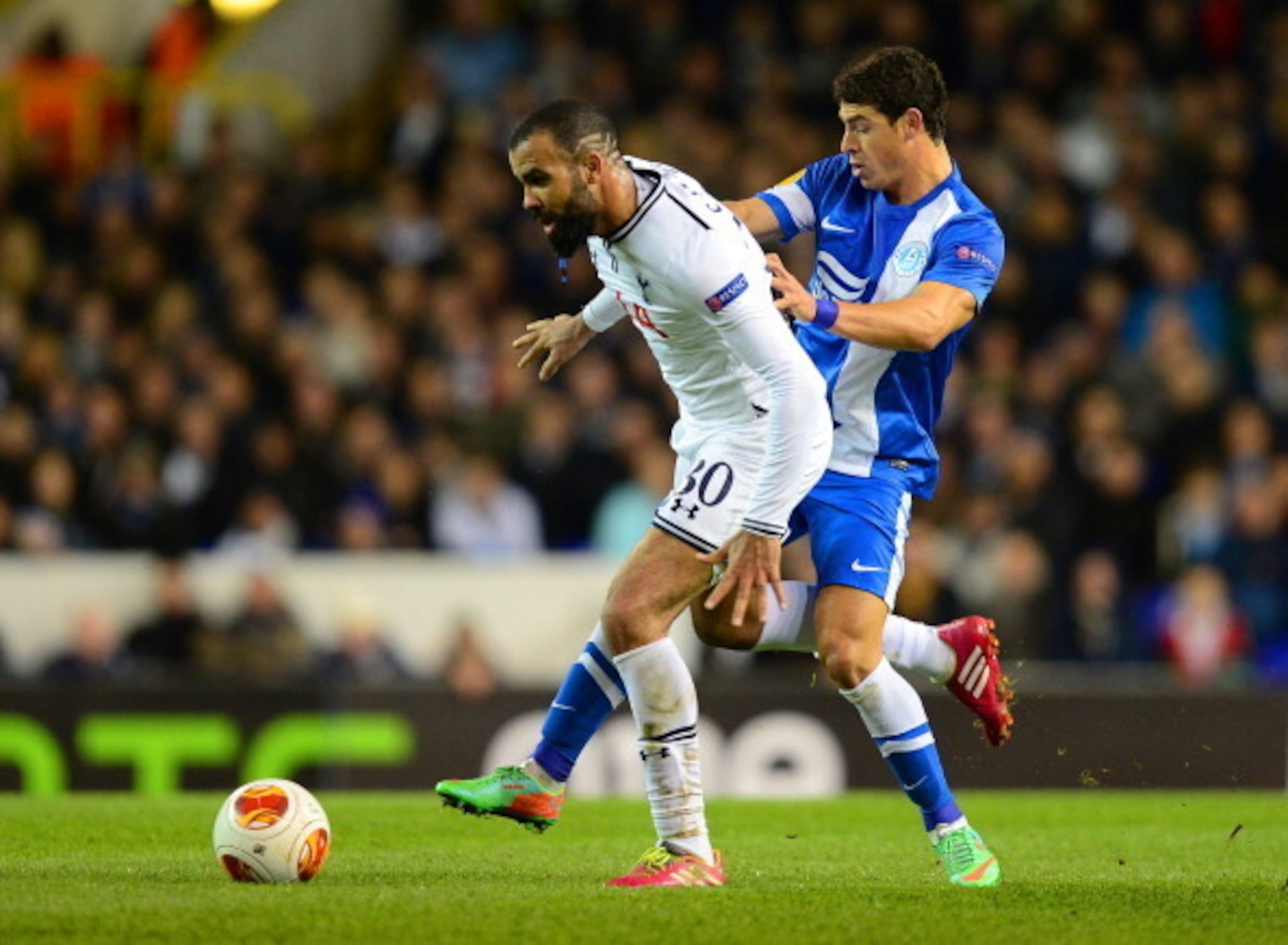Sandro, back in the thick of things for Spurs. Sandro, back in the thick of things for Spurs.