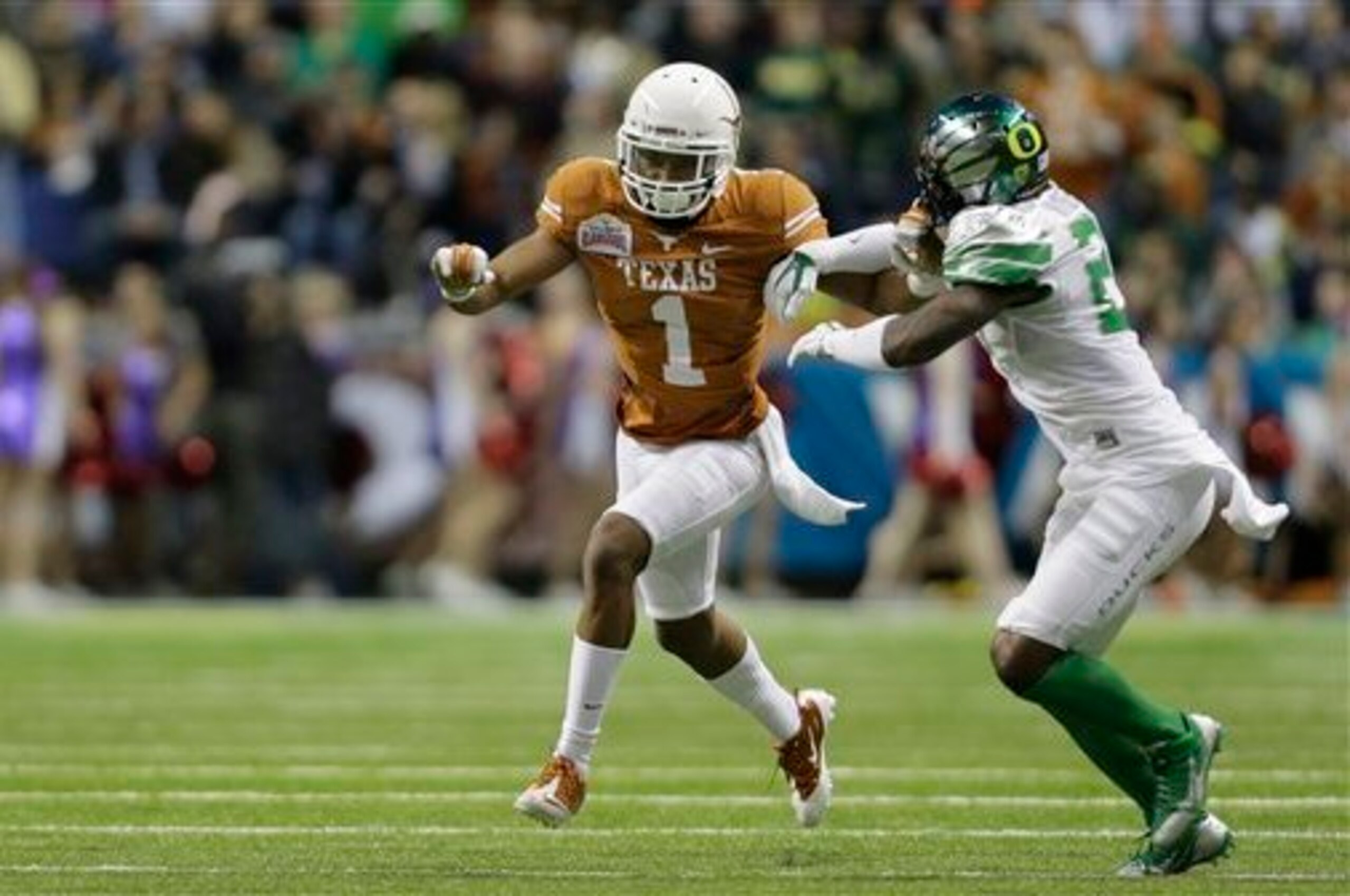 A lot of eyes will be on receiver Mike Davis at Texas' pro day.