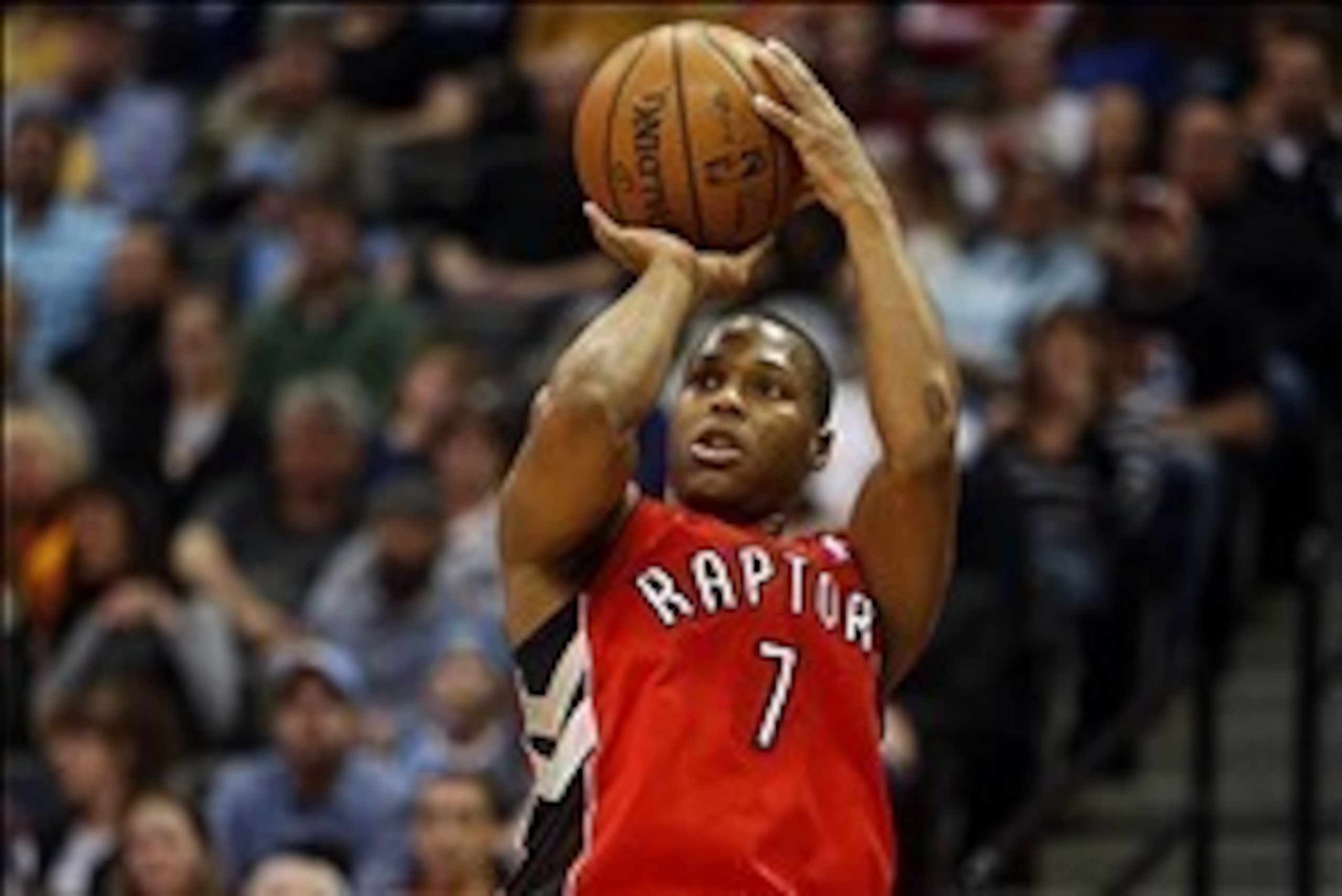 Jan 31, 2014; Denver, CO, USA; Toronto Raptors guard Kyle Lowry (7) shoots the ball during the second half against the Denver Nuggets at Pepsi Center. The Raptors won 100-90. Mandatory Credit: Chris Humphreys-USA TODAY Sports Jan 31, 2014; Denver, CO, USA; Toronto Raptors guard Kyle Lowry (7) shoots the ball during the second half against the Denver Nuggets at Pepsi Center. The Raptors won 100-90. Mandatory Credit: Chris Humphreys-USA TODAY Sports