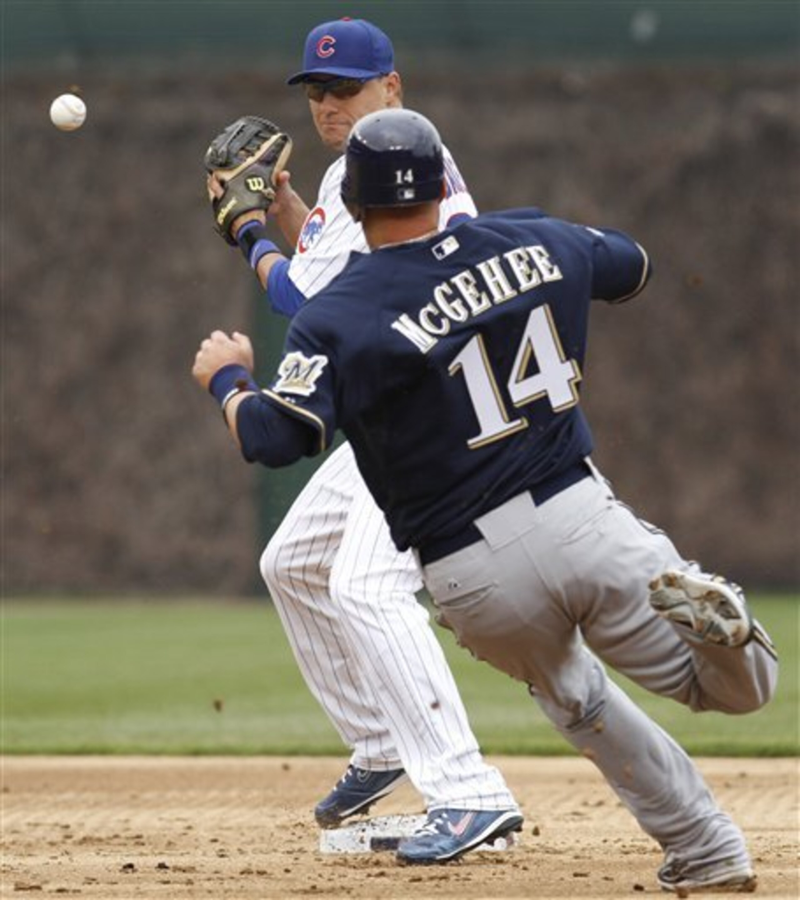 Once rivals, Jeff Baker and Casey McGehee are now teammates.