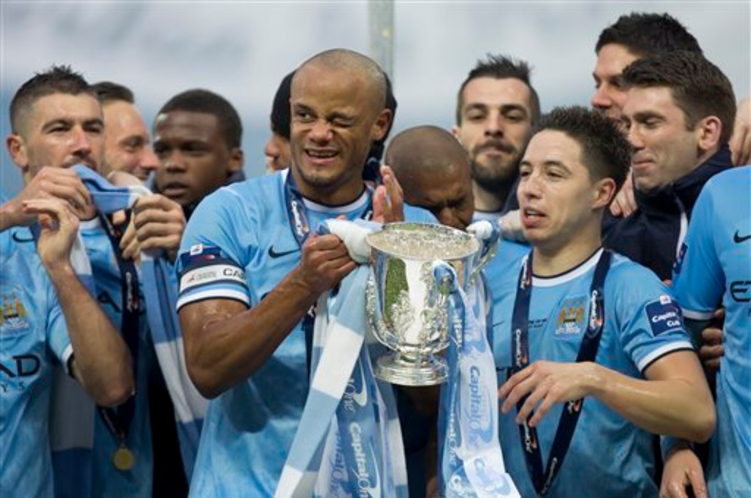 Kompany (winking) was very busy against Sunderland. Kompany (winking) was very busy against Sunderland.
