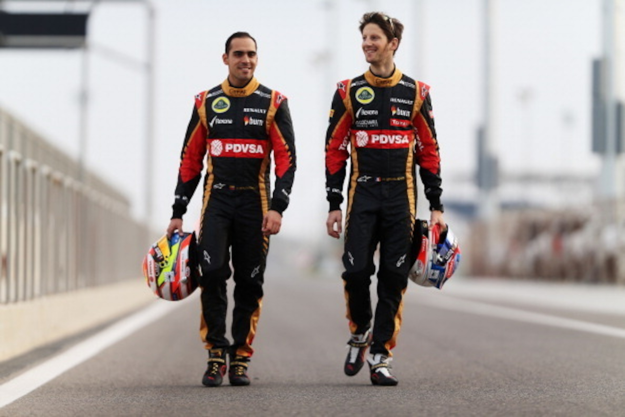 At least Lotus had plenty of time for cheesy, posed publicity shots...