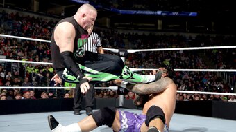 The New Age Outlaws and The Usos battle on SmackDown.