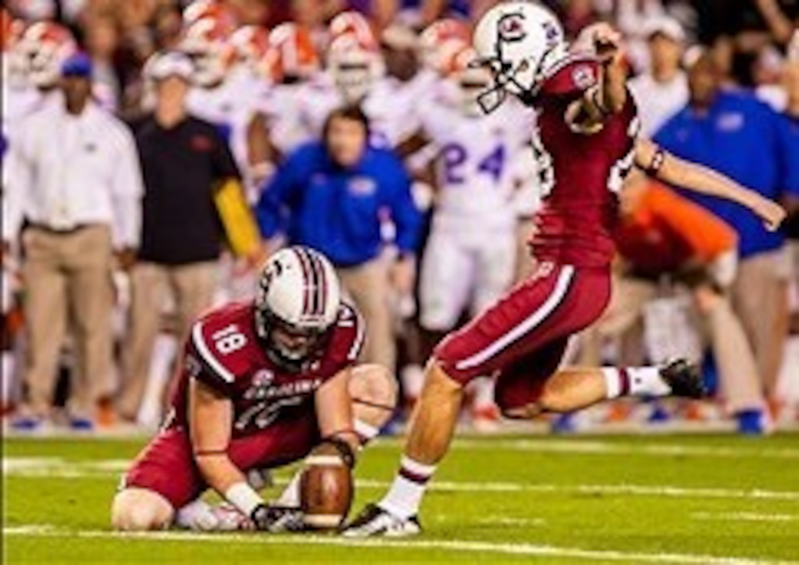 Elliott Fry returns as the Gamecocks' place kicker after a solid freshman season.