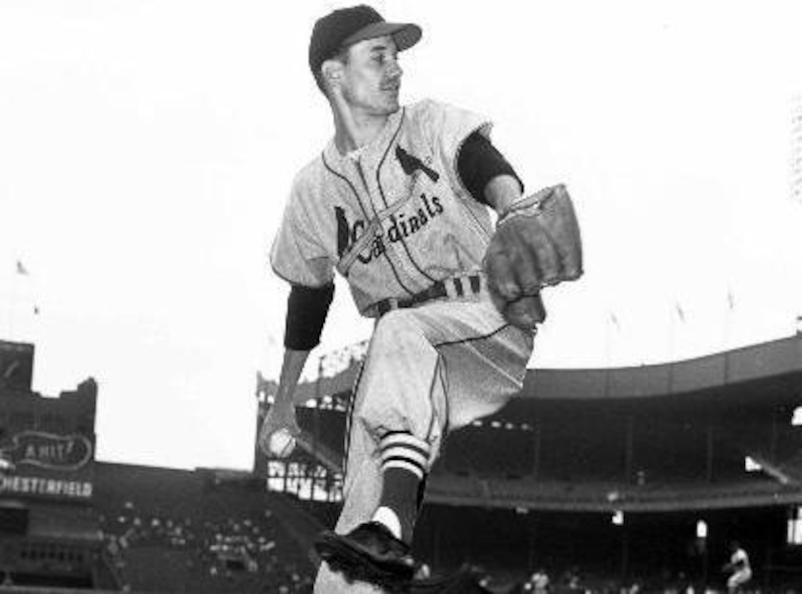 Stu Miller as a member of the St. Louis Cardinals in 1952
